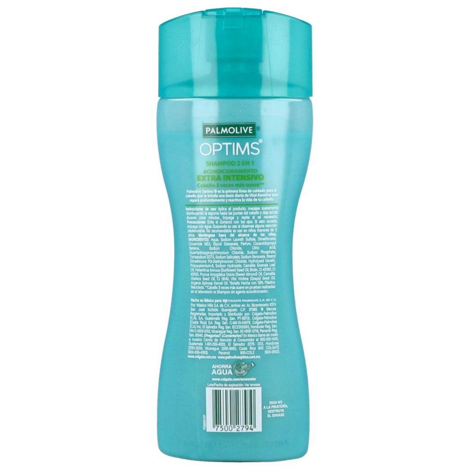 Palmolive Optims Shampoo 2 En 1 Botella Con 200mL 