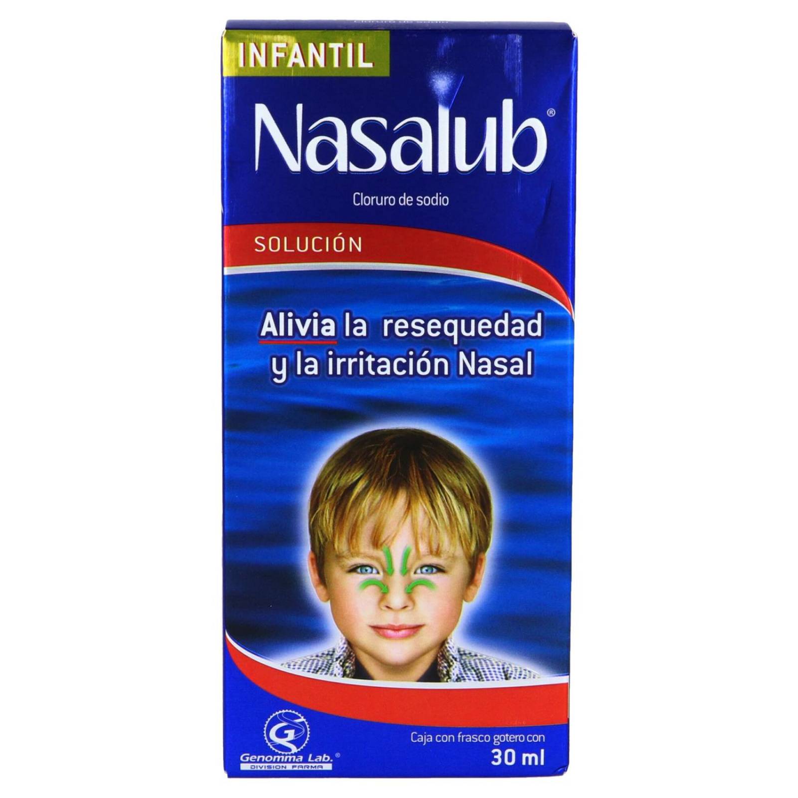 Nasalub Infantil Solución Caja Con Frasco Gotero Con 30 mL 
