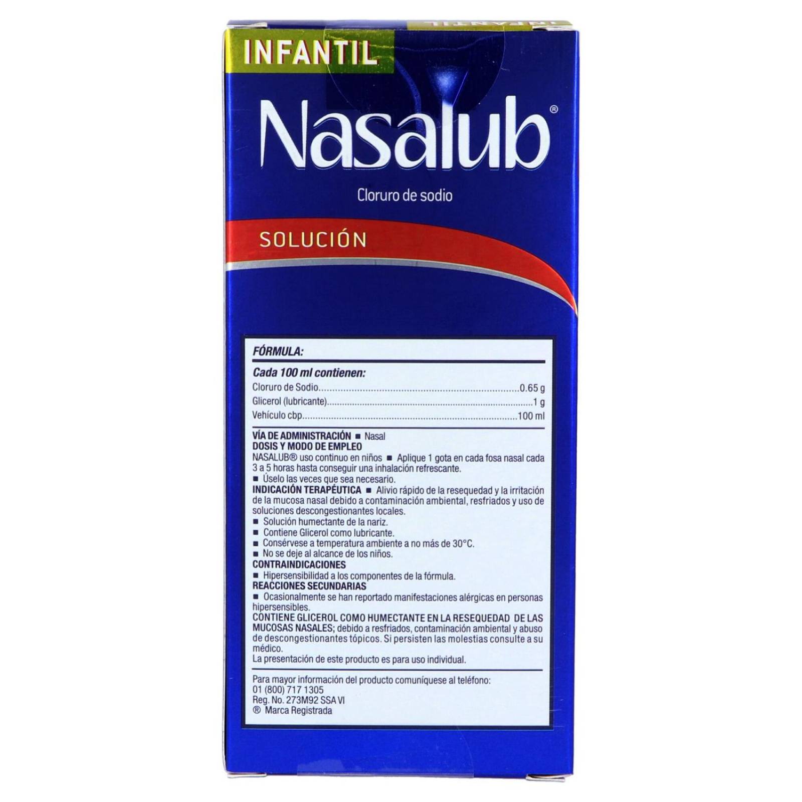 Nasalub Infantil Solución Caja Con Frasco Gotero Con 30 mL 