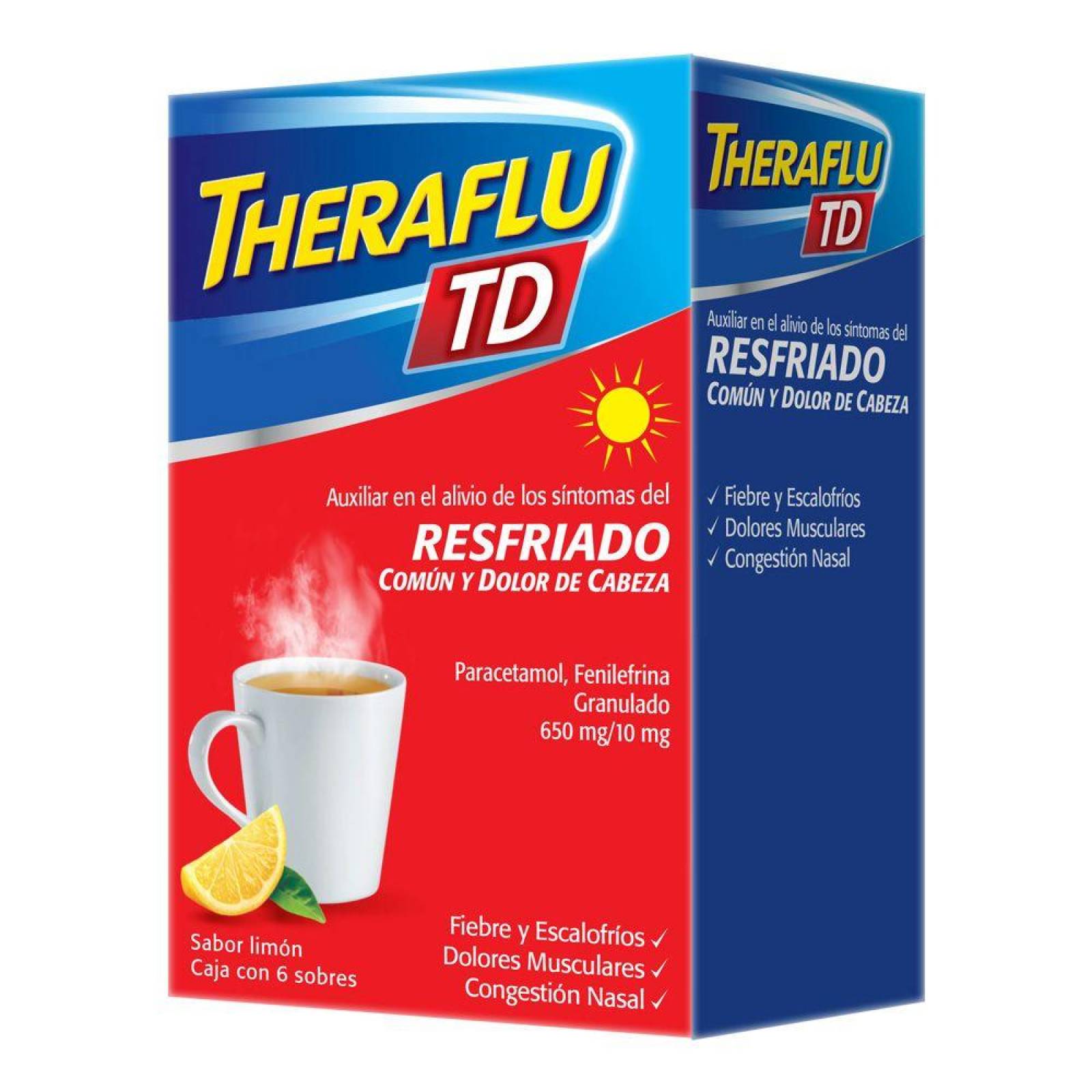 Theraflu Exthegran TD 10mg Caja Con 6 Sobres 