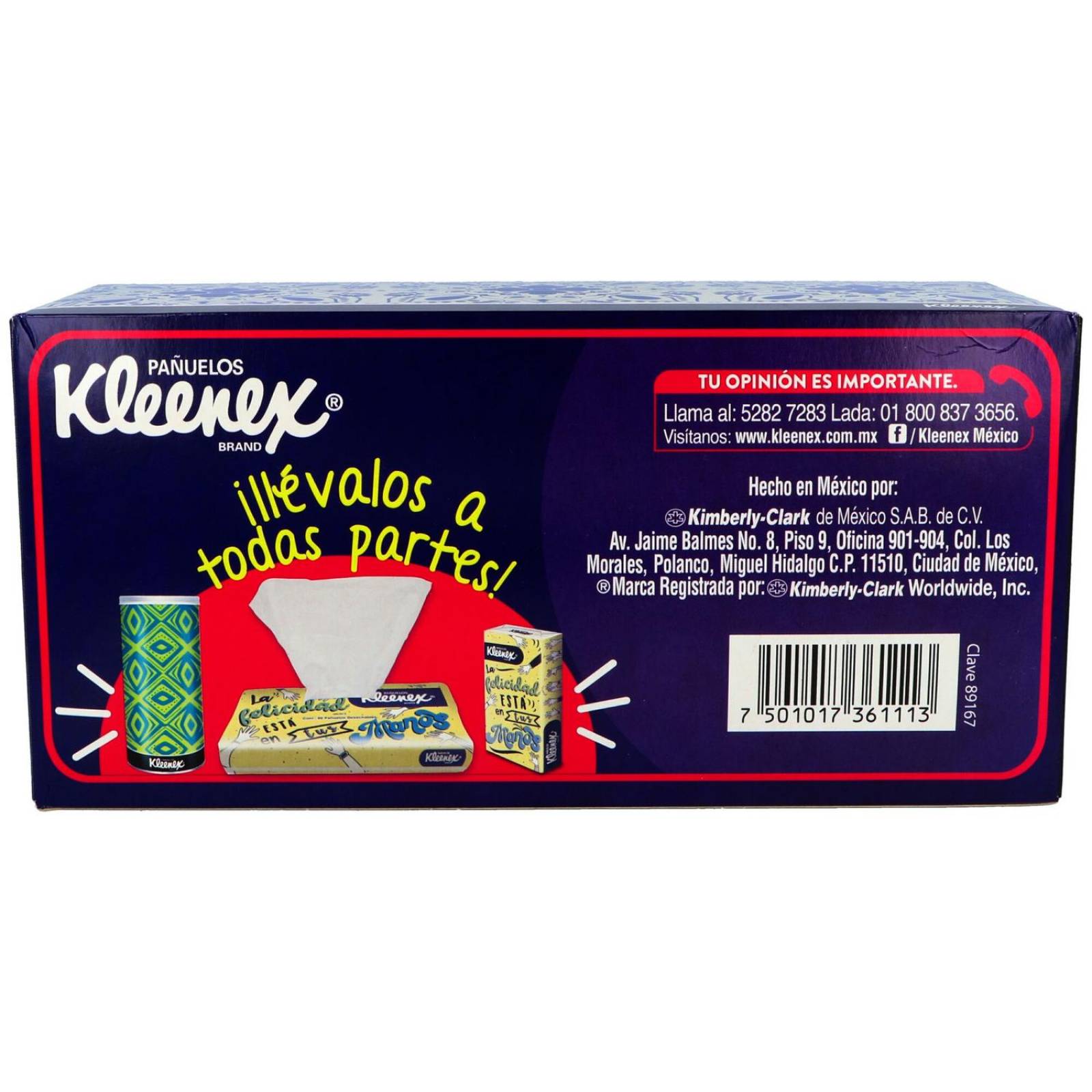 Pañuelos Desechables Kleenex Caja Con 180 Piezas 