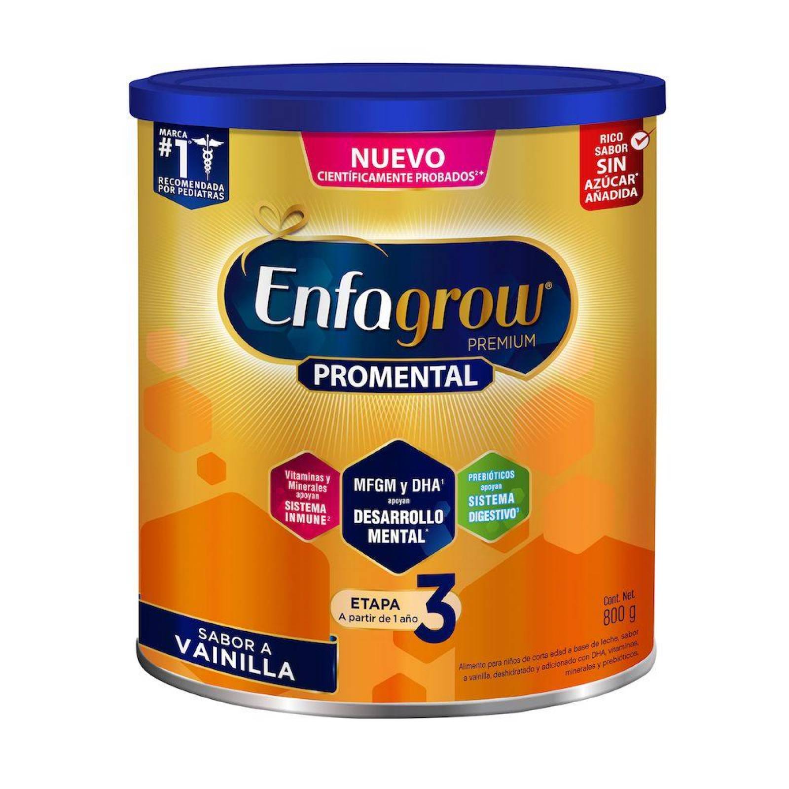 Enfagrow Promental Etapa 3 Sabor Vainilla Lata Con 800 G 
