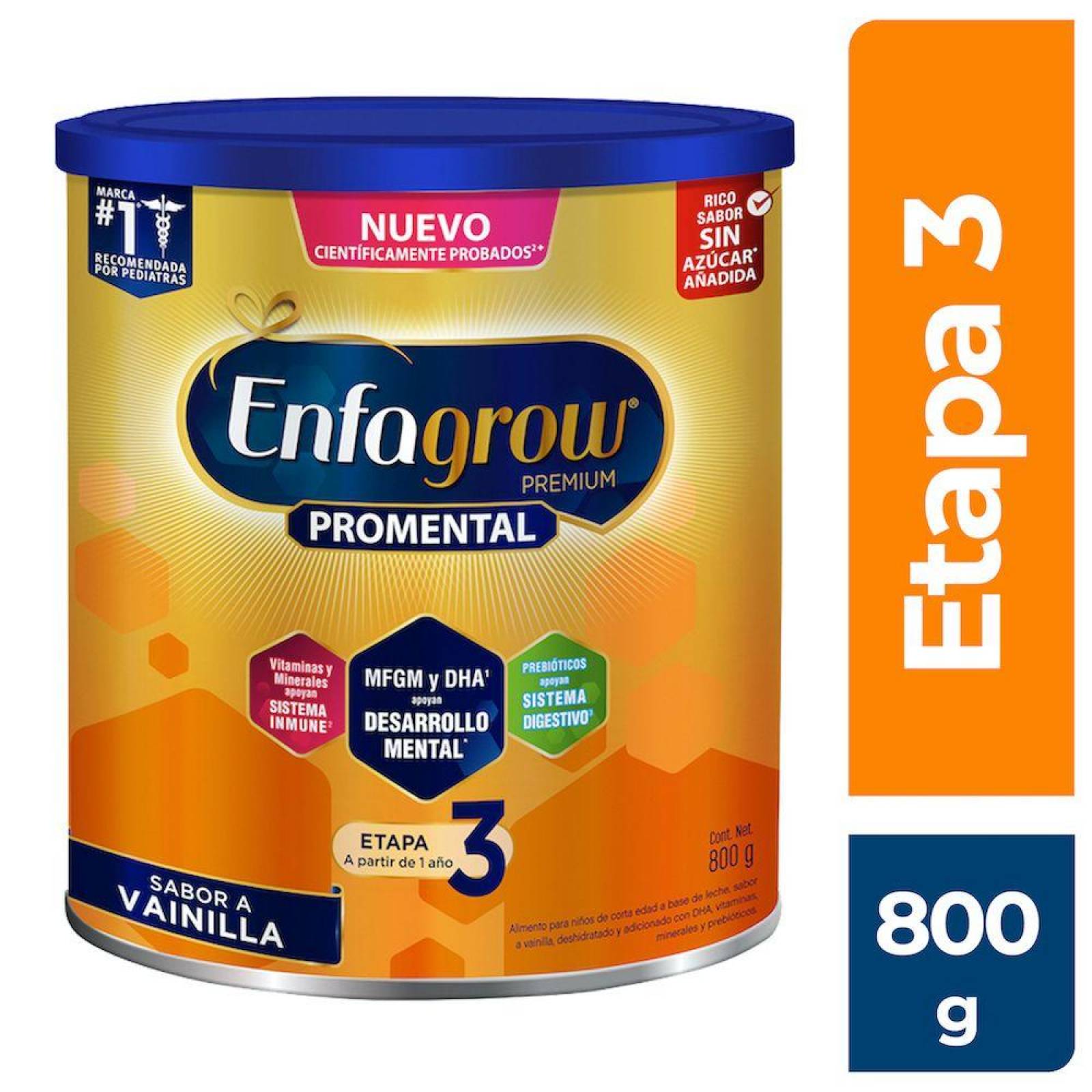 Enfagrow Promental Etapa 3 Sabor Vainilla Lata Con 800 G 