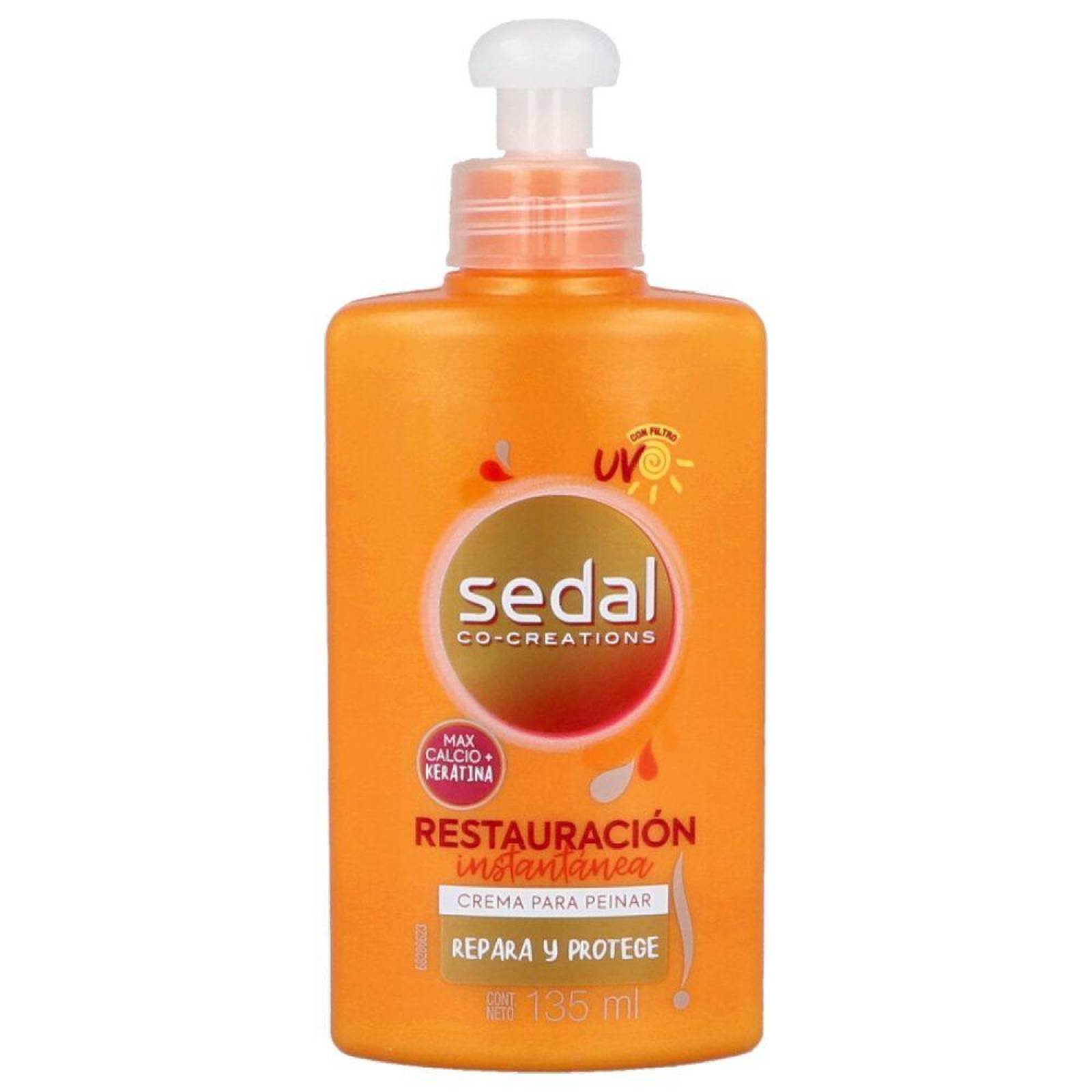 Crema Para Peinar Sedal Reconstrucción Estructural Progresiva Frasco Con 135 mL 