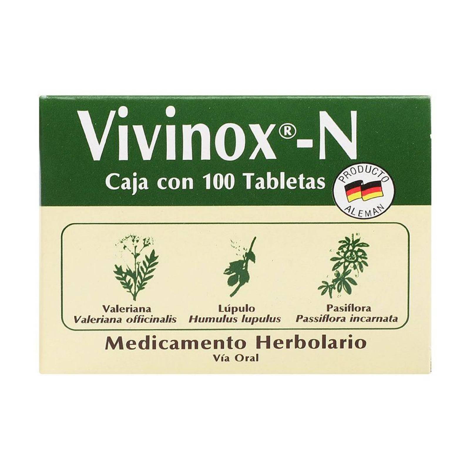 Vivinox N Caja Con 100 Tabletas 