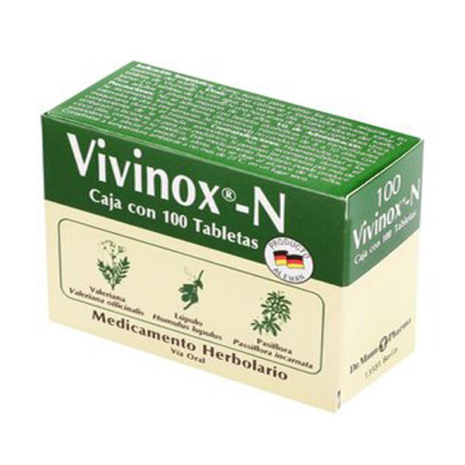 Vivinox N Caja Con 100 Tabletas 