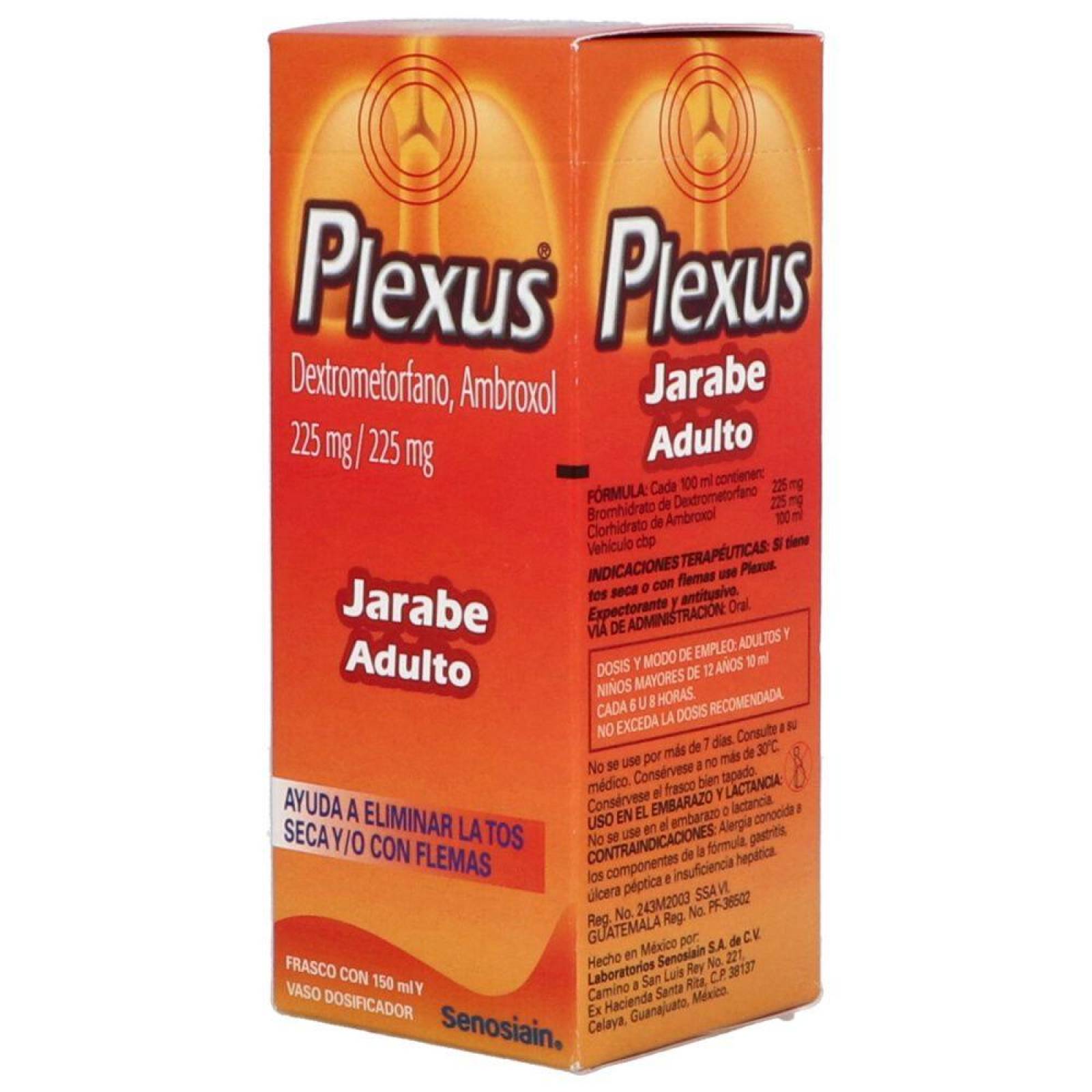 Plexus Jarabe 225 mg/ 225 mg Caja Con Frasco Con 150 mL 
