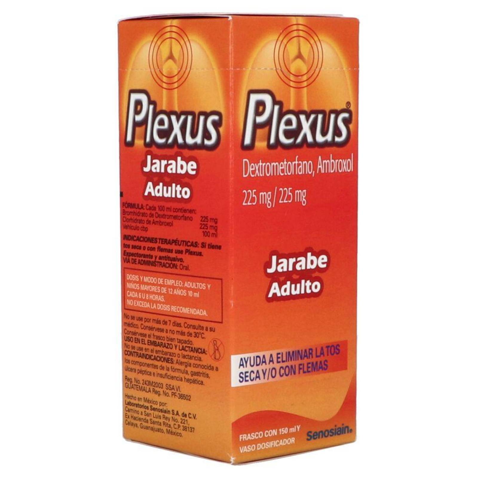 Plexus Jarabe 225 mg/ 225 mg Caja Con Frasco Con 150 mL 