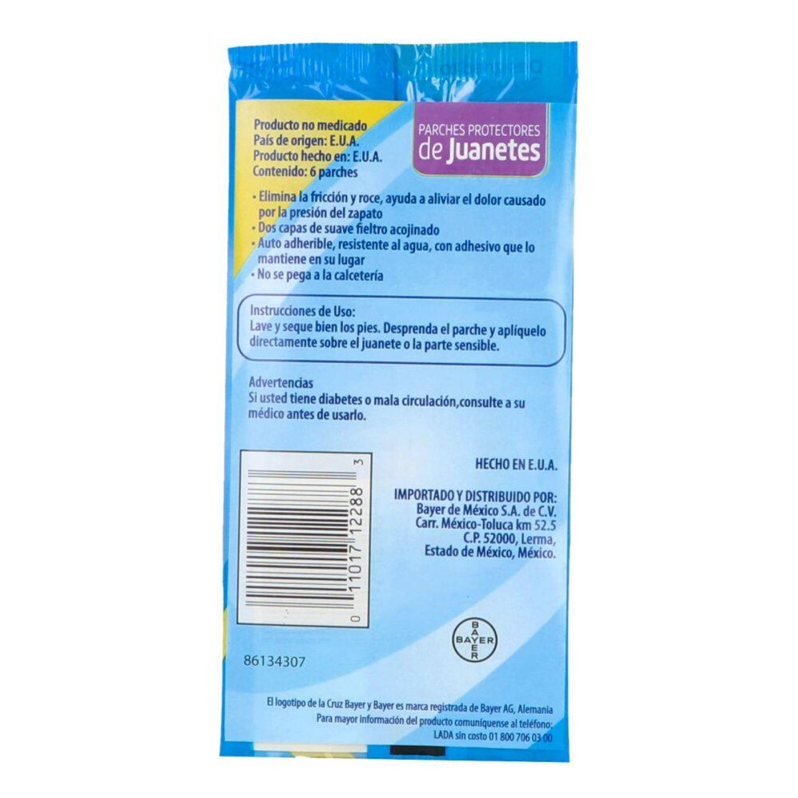Dr. Scholl´s Parche Protector De Fieltro Para Juanetes Caja Con 6 Piezas 