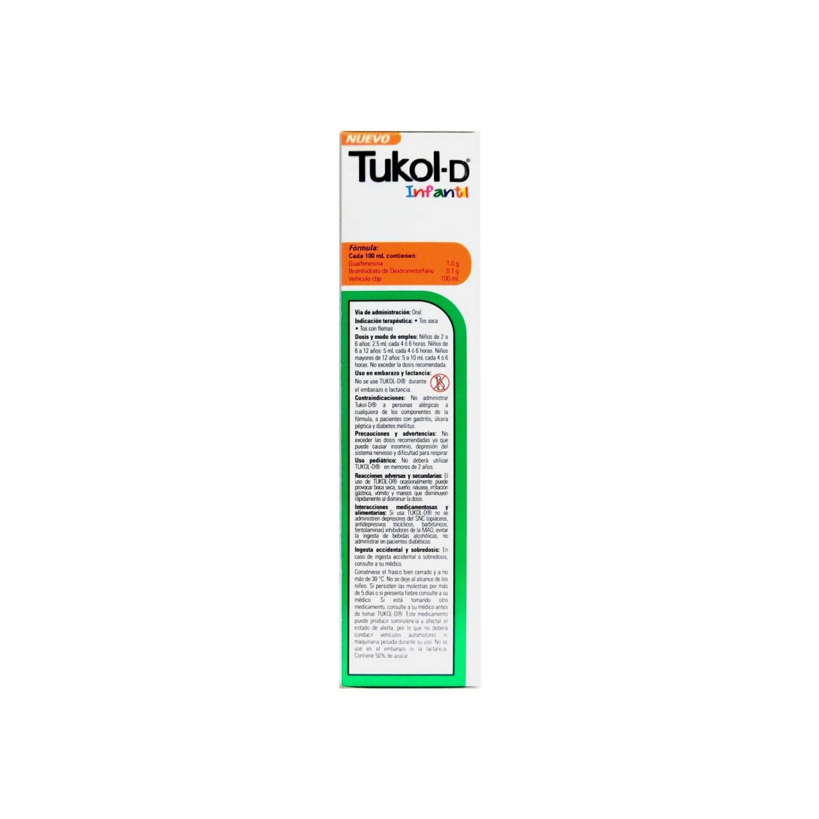 Tukol D Infantil Jarabe Frasco Con 125 mL 