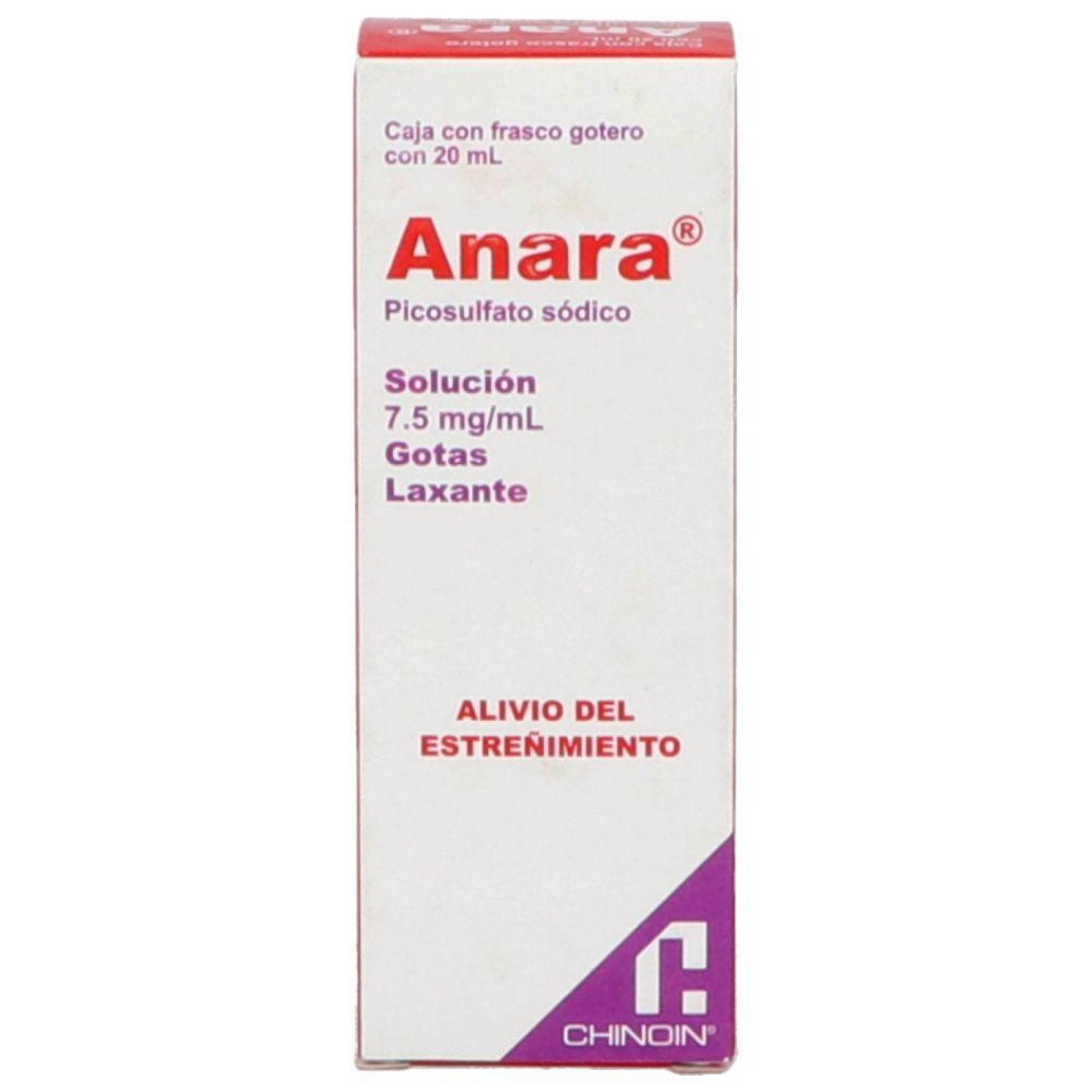 Anara Solución Gotas Caja Con Frasco Con 20 mL 