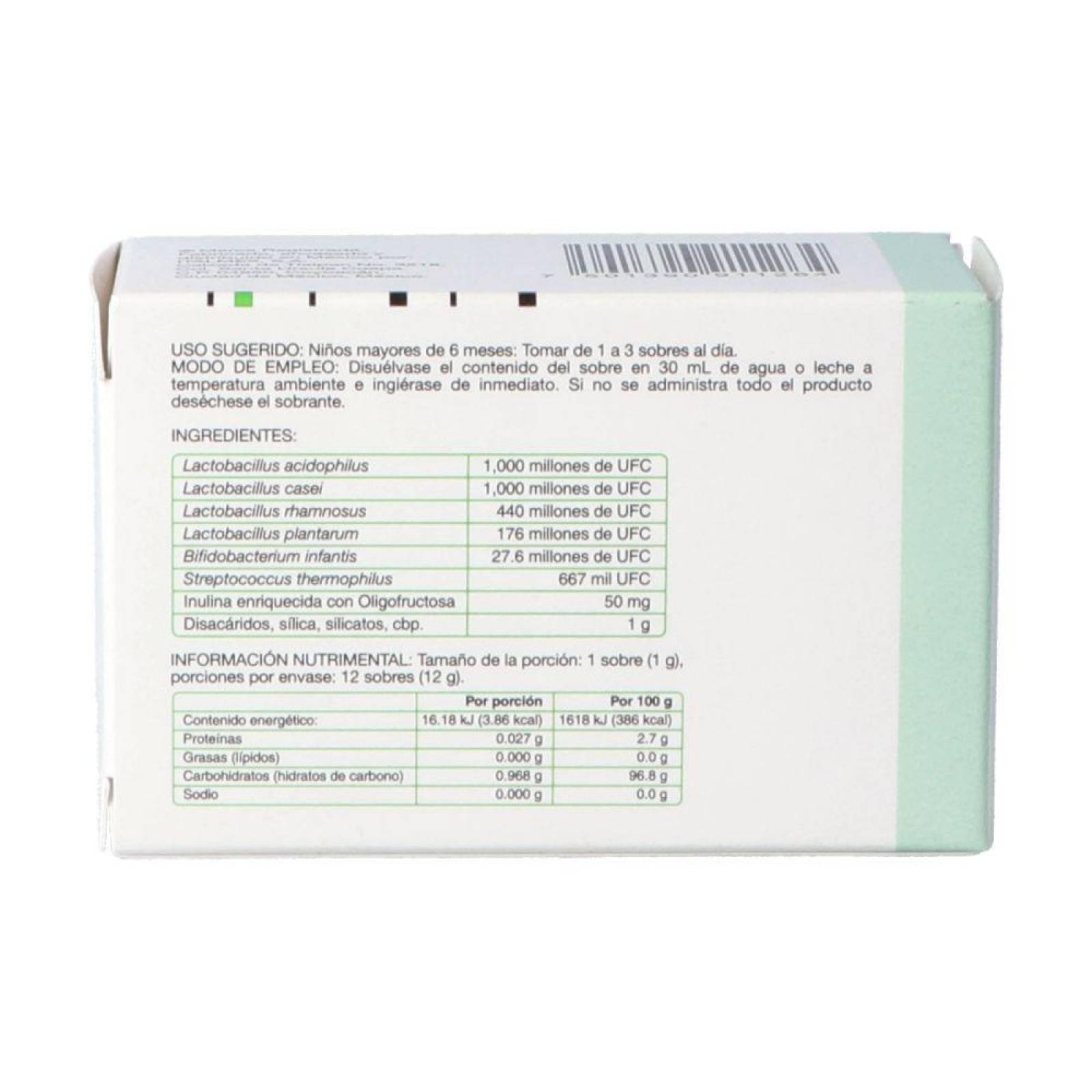 Lactipan Pediátrico Polvo Caja Con 12 Sobres 