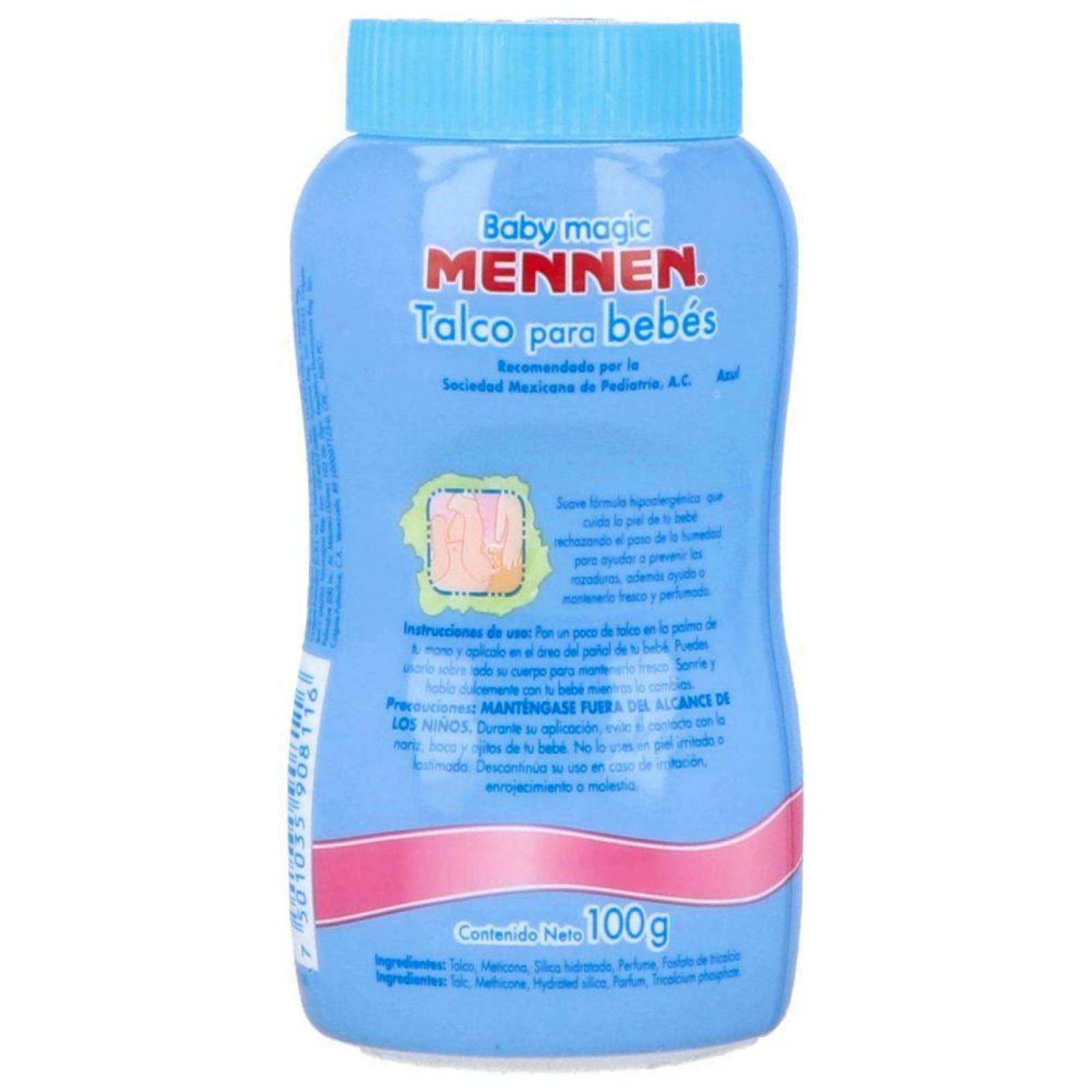 Mennen Talco Para Bebés Frasco Con 100 g 