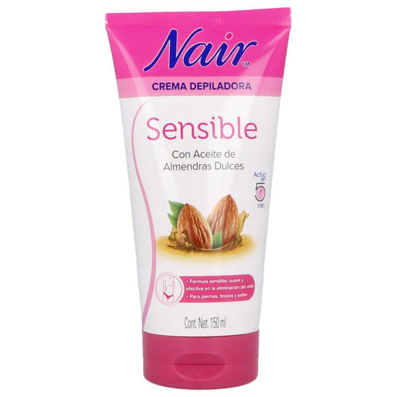 Nair Crema Depilatoria Piel Sensible Tubo Con 150 mL 