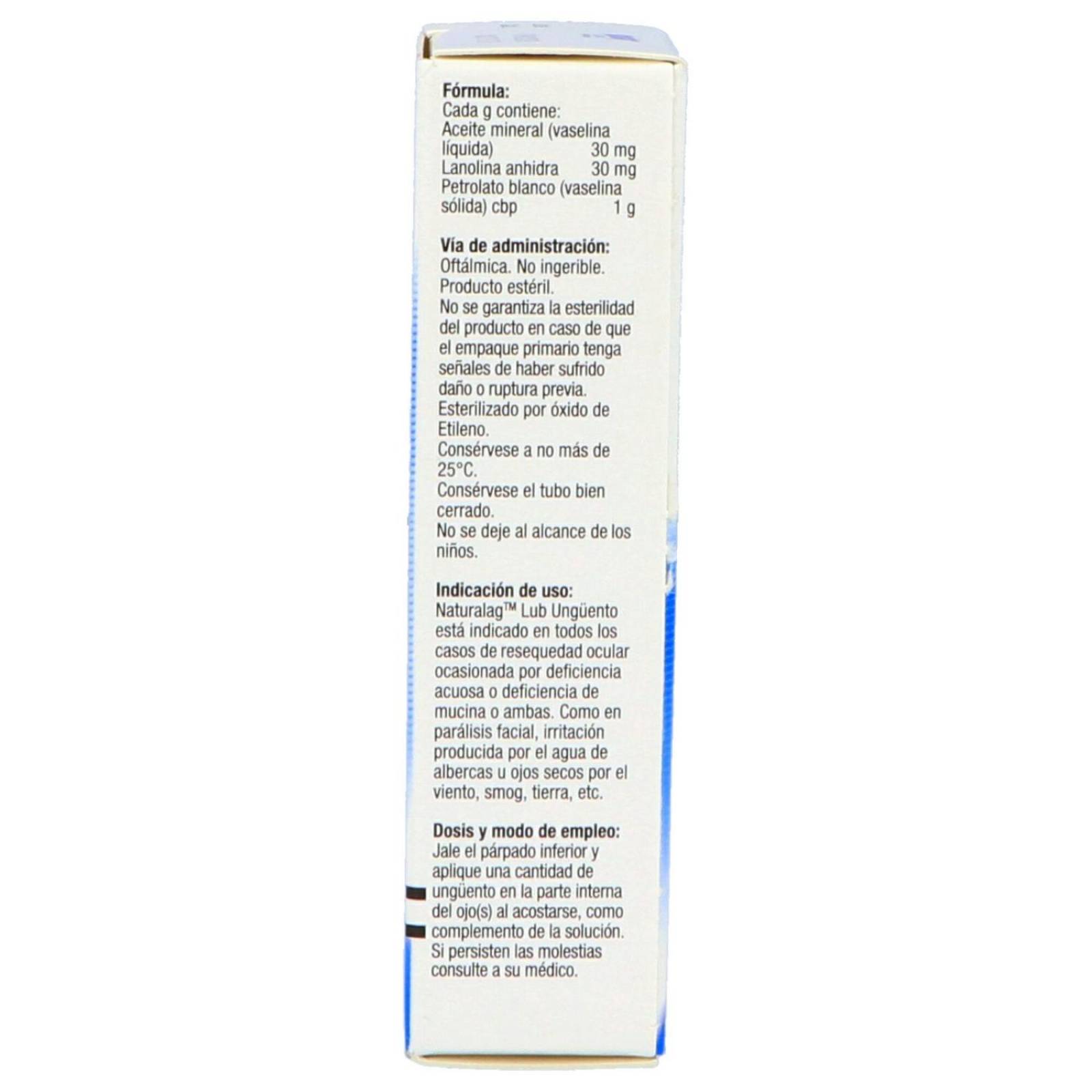 NATURALAG LUB UNGÜENTO TUBO CON 3.5 G 