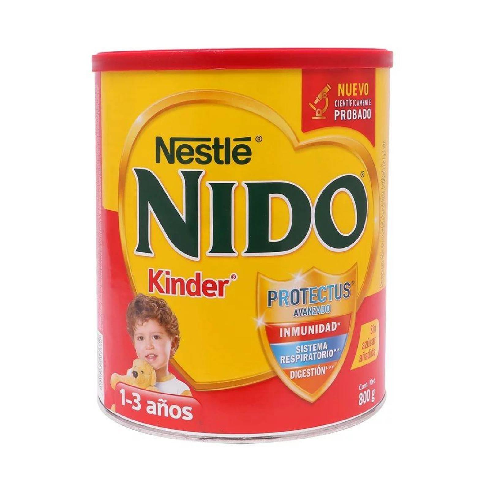 Nido Kinder 1 a 3 años Lata Con 800 g De Leche En Polvo 