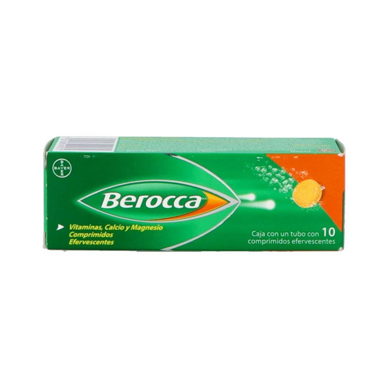 Berocca Caja Con Tubo Con 10 Comprimidos Efervescentes 