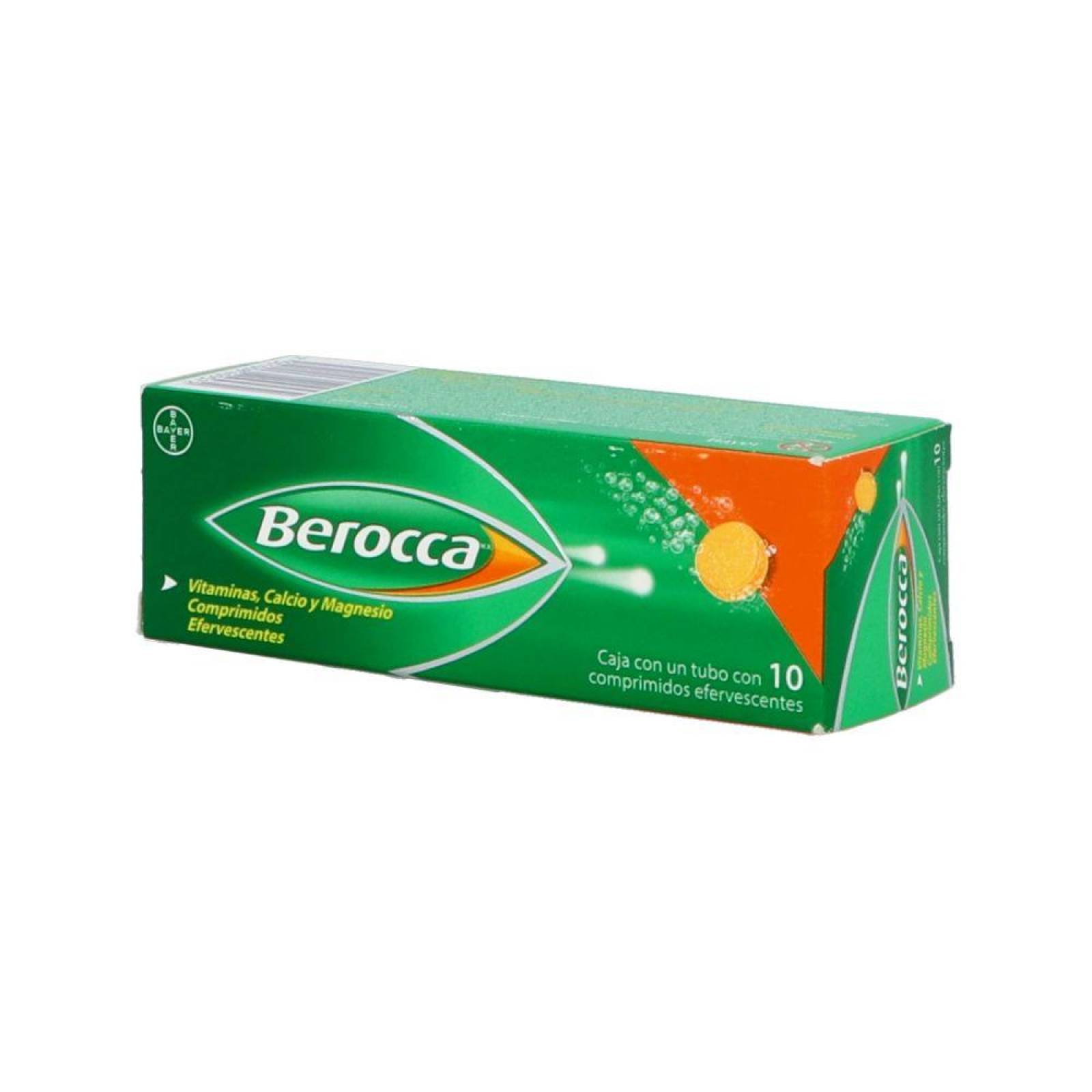 Berocca Caja Con Tubo Con 10 Comprimidos Efervescentes 