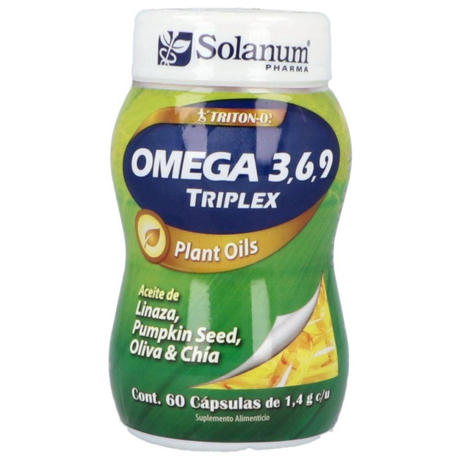 Omega Triplex Un Frasco Con 60 Softgels 
