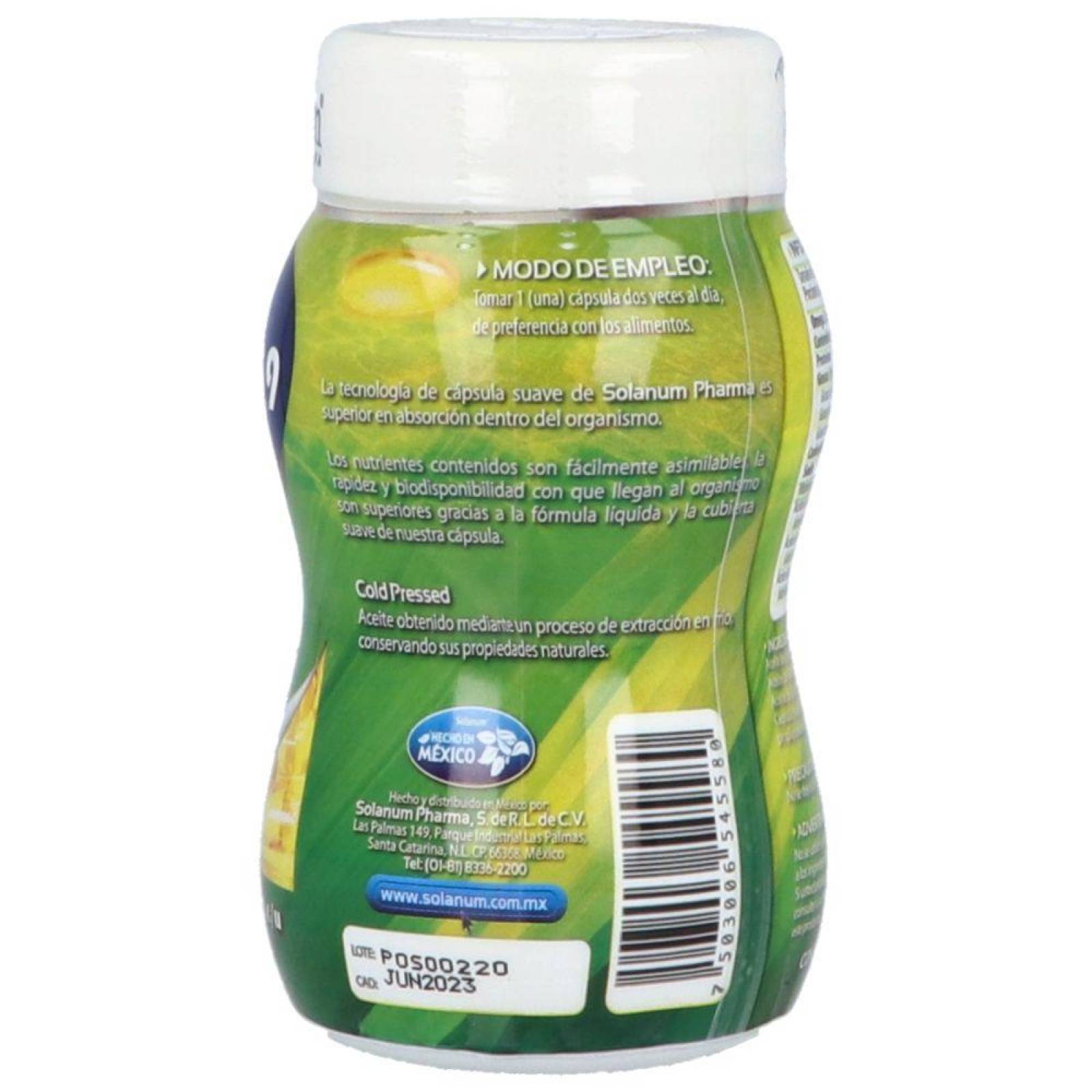 Omega Triplex Un Frasco Con 60 Softgels 