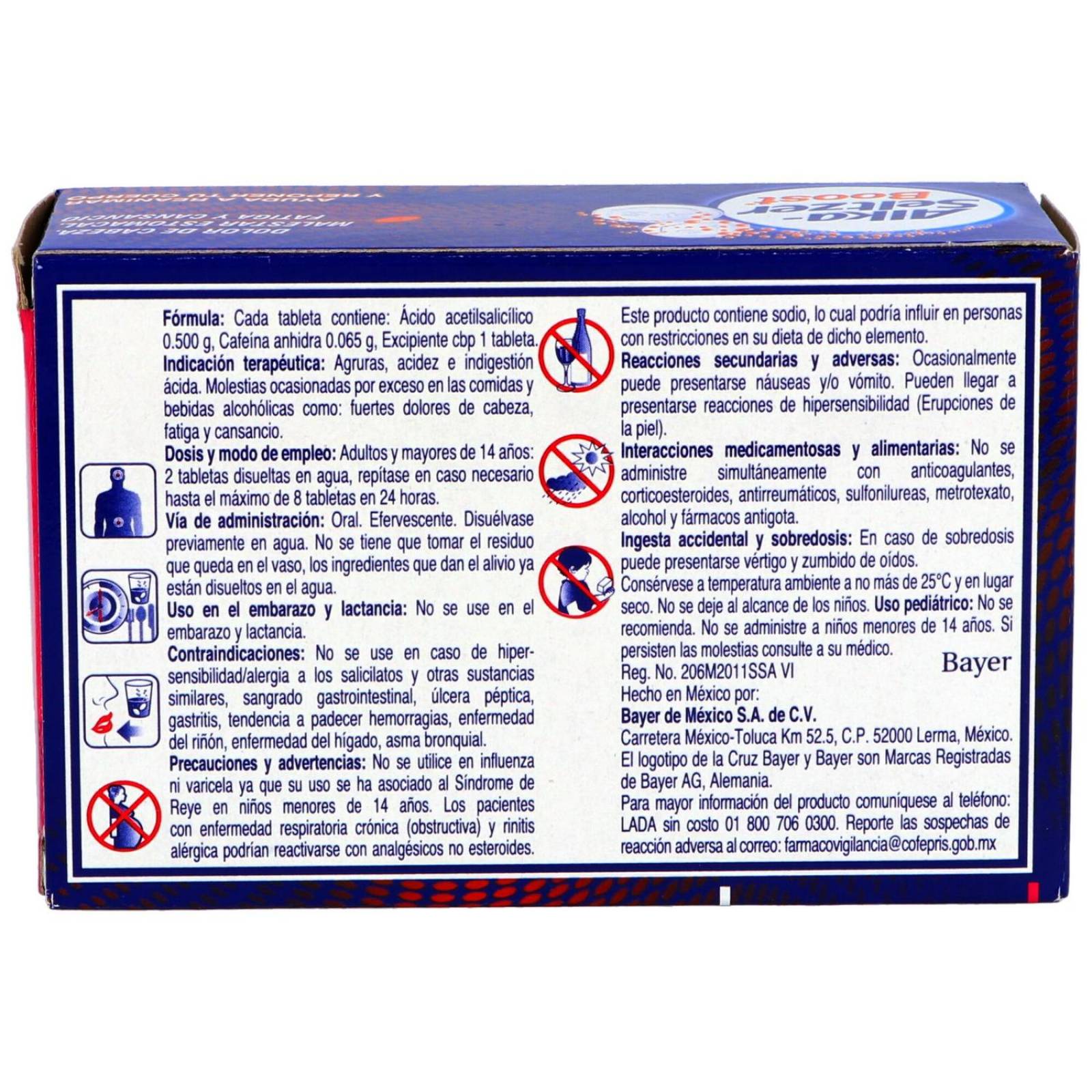 Alka Seltzer Boost Caja Con 10 Tabletas Efervescentes 