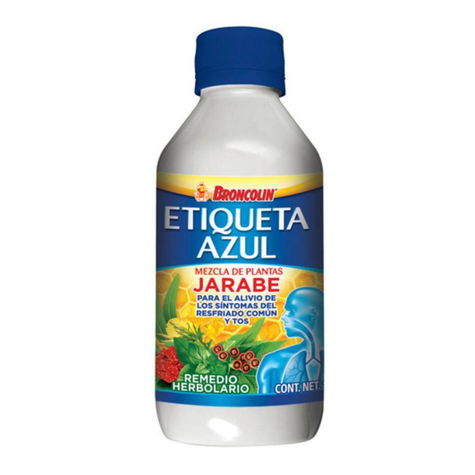 Broncolin Jarabe Etiqueta Azul Frasco Con 250mL 