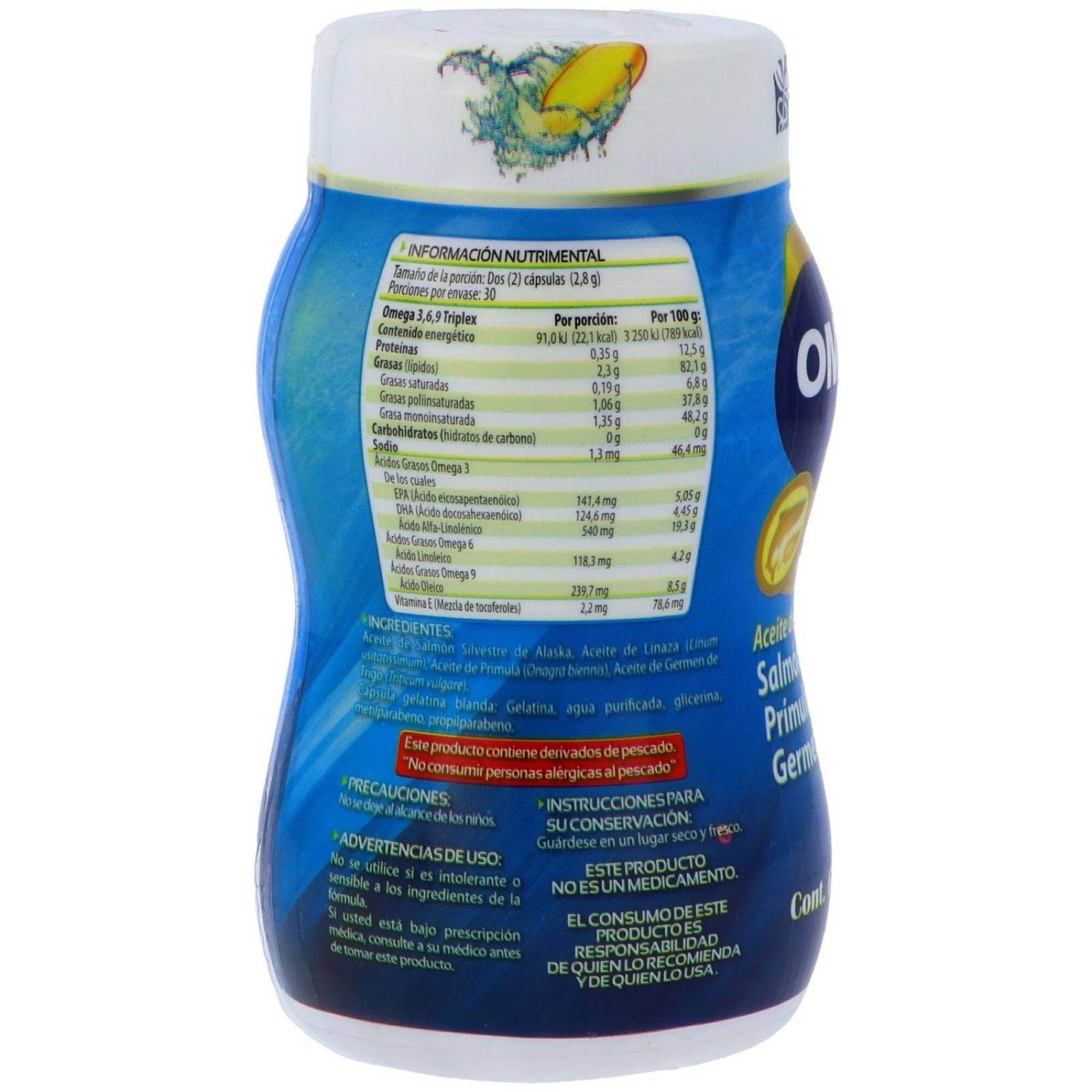 Triplex Omega 3,6,9 Frasco Con 60 Cápsulas 