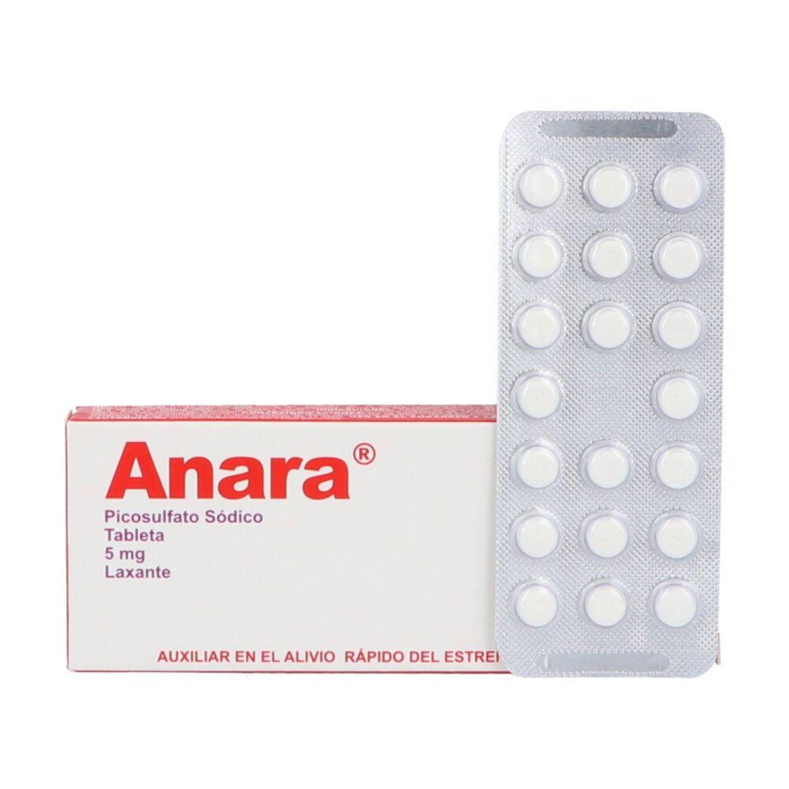 Anara 5 mg Caja Con 20 Tabletas 