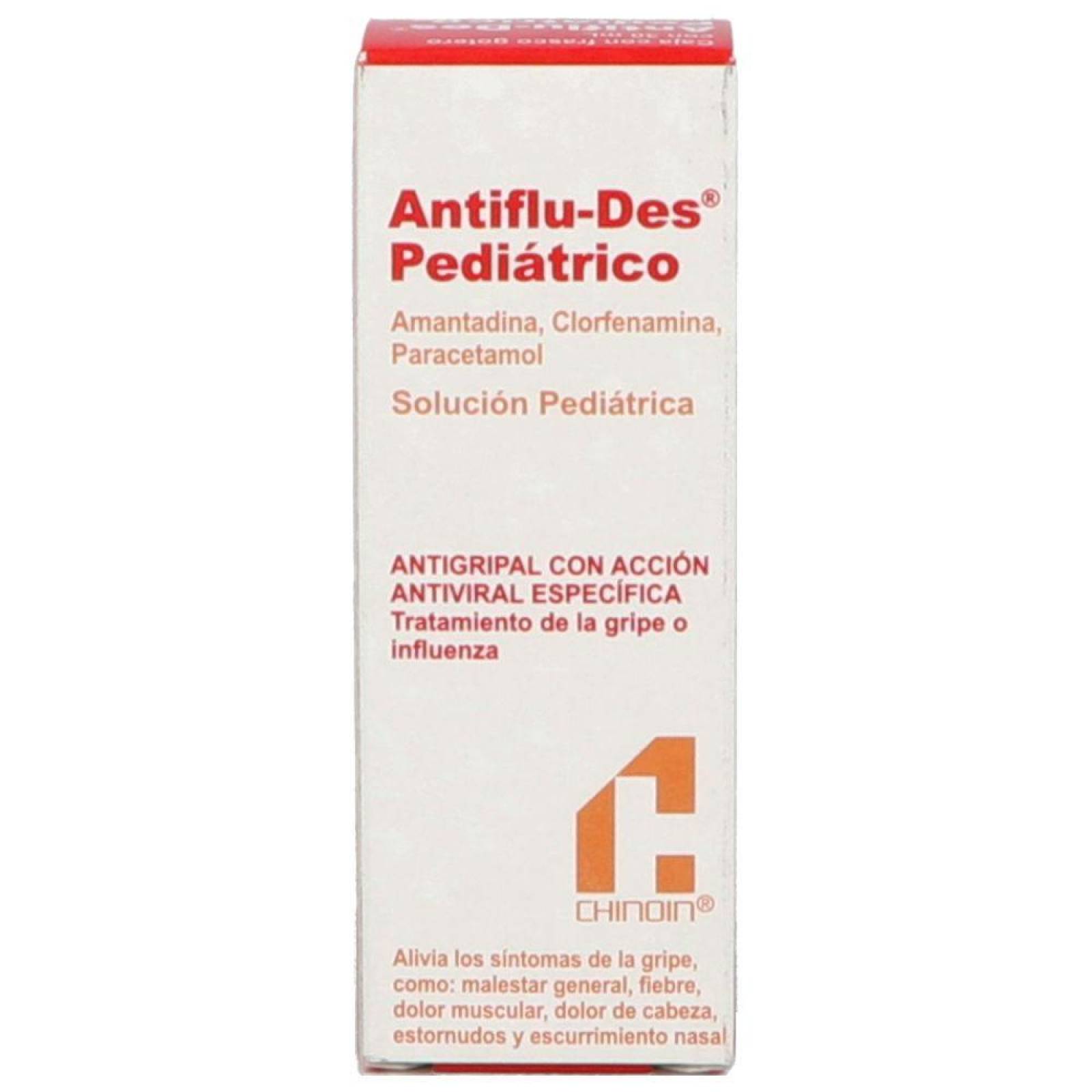 Antiflu Des Pediátrico Caja Con Frasco Gotero Con 30mL 