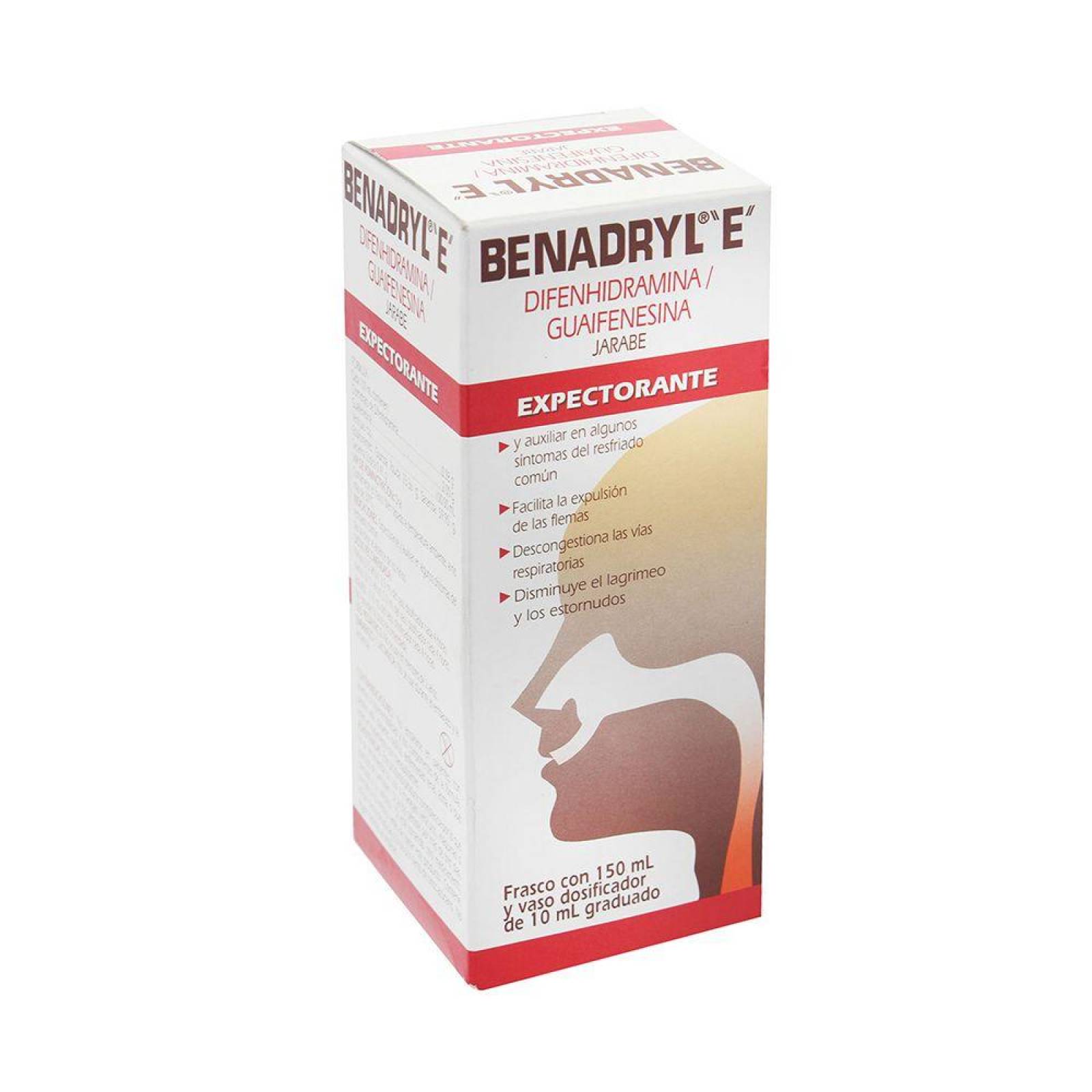Benadryl E Jarabe Caja Con Frasco Con 150mL 