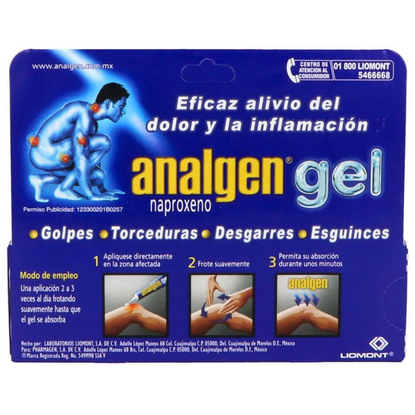 Analgen Gel Caja Con Tubo Con 30 g 