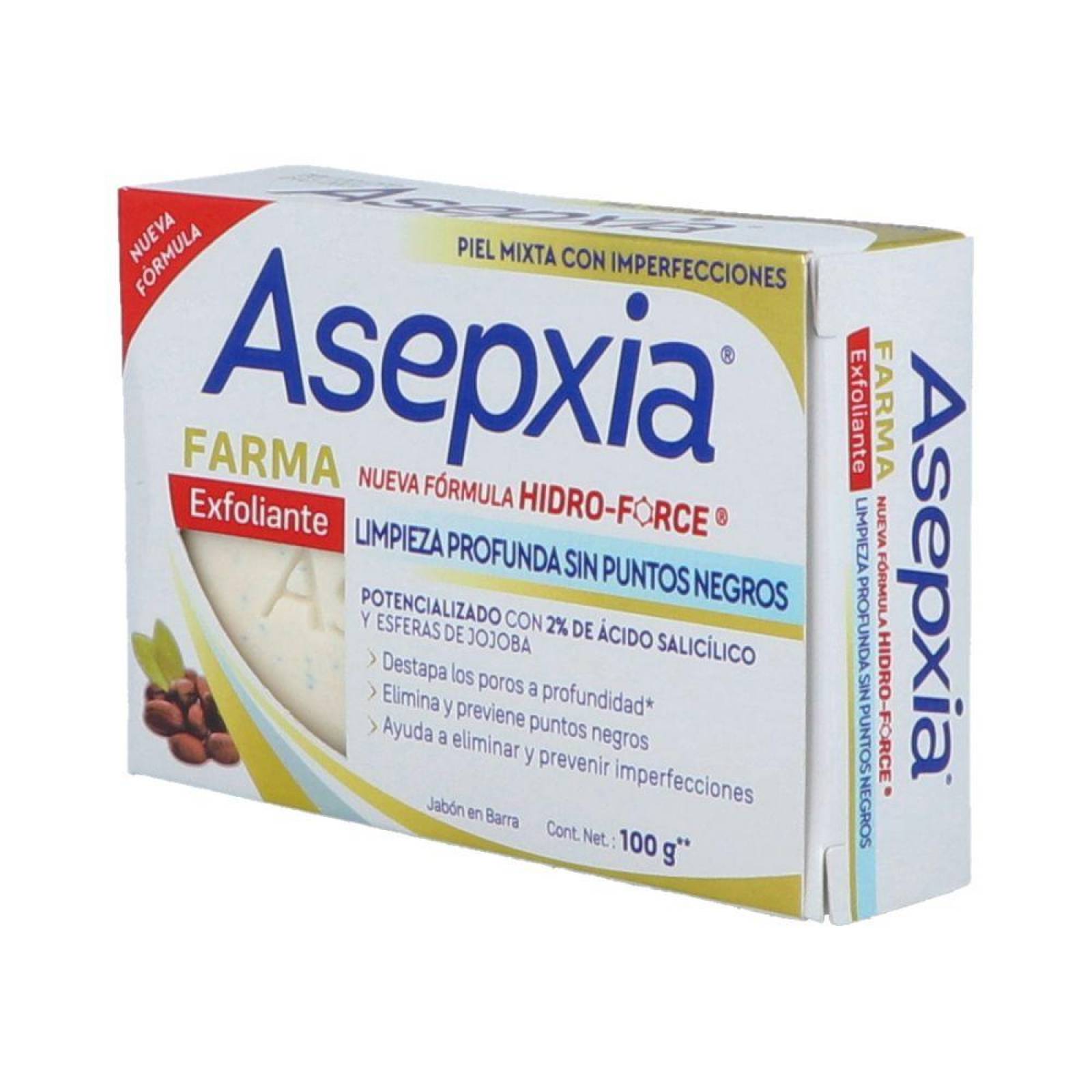 ASEPXIA EXFOLIANTE EXTREMO JABÓN FARMA 100G - CAJA CON JABÓN CON 100G 