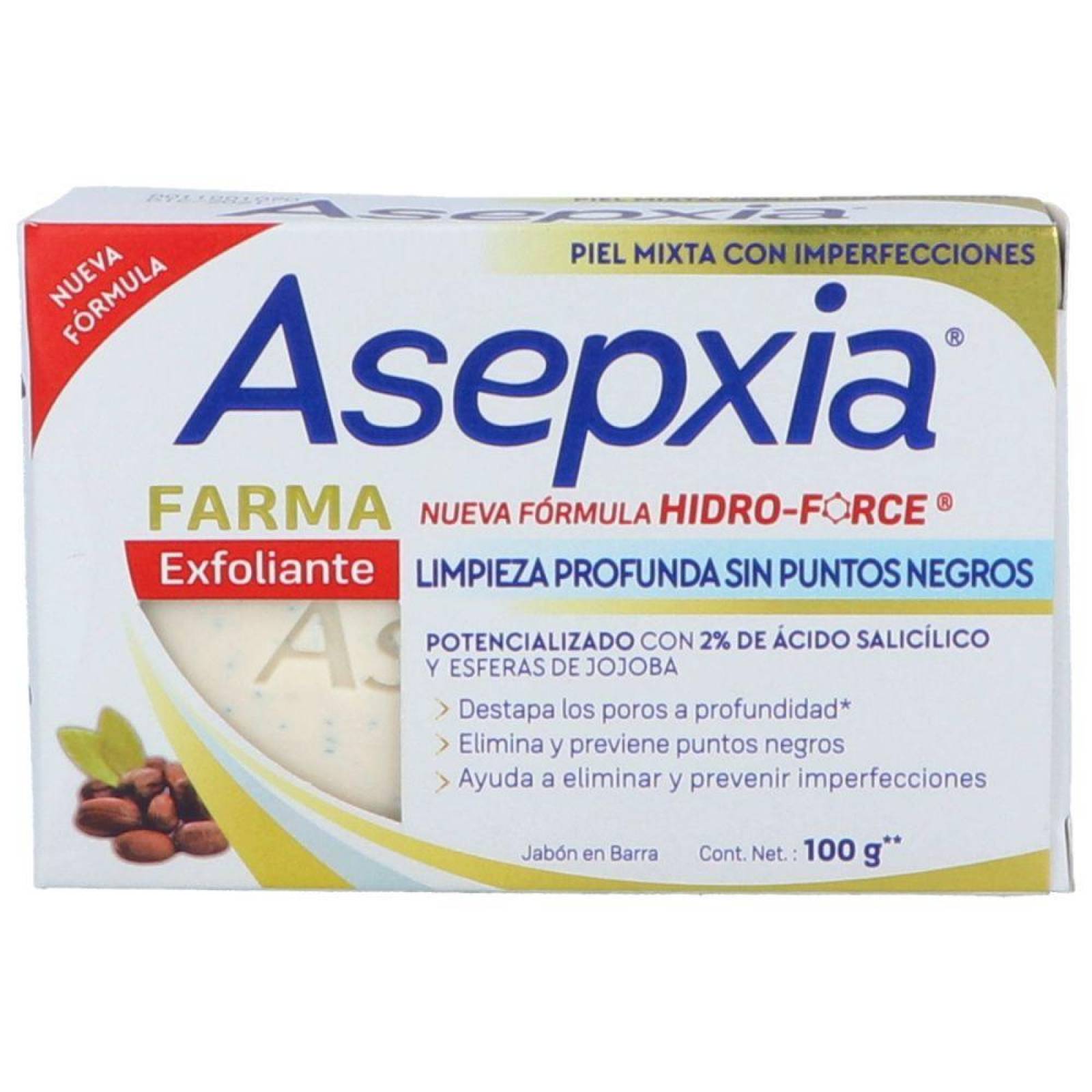 ASEPXIA EXFOLIANTE EXTREMO JABÓN FARMA 100G - CAJA CON JABÓN CON 100G 