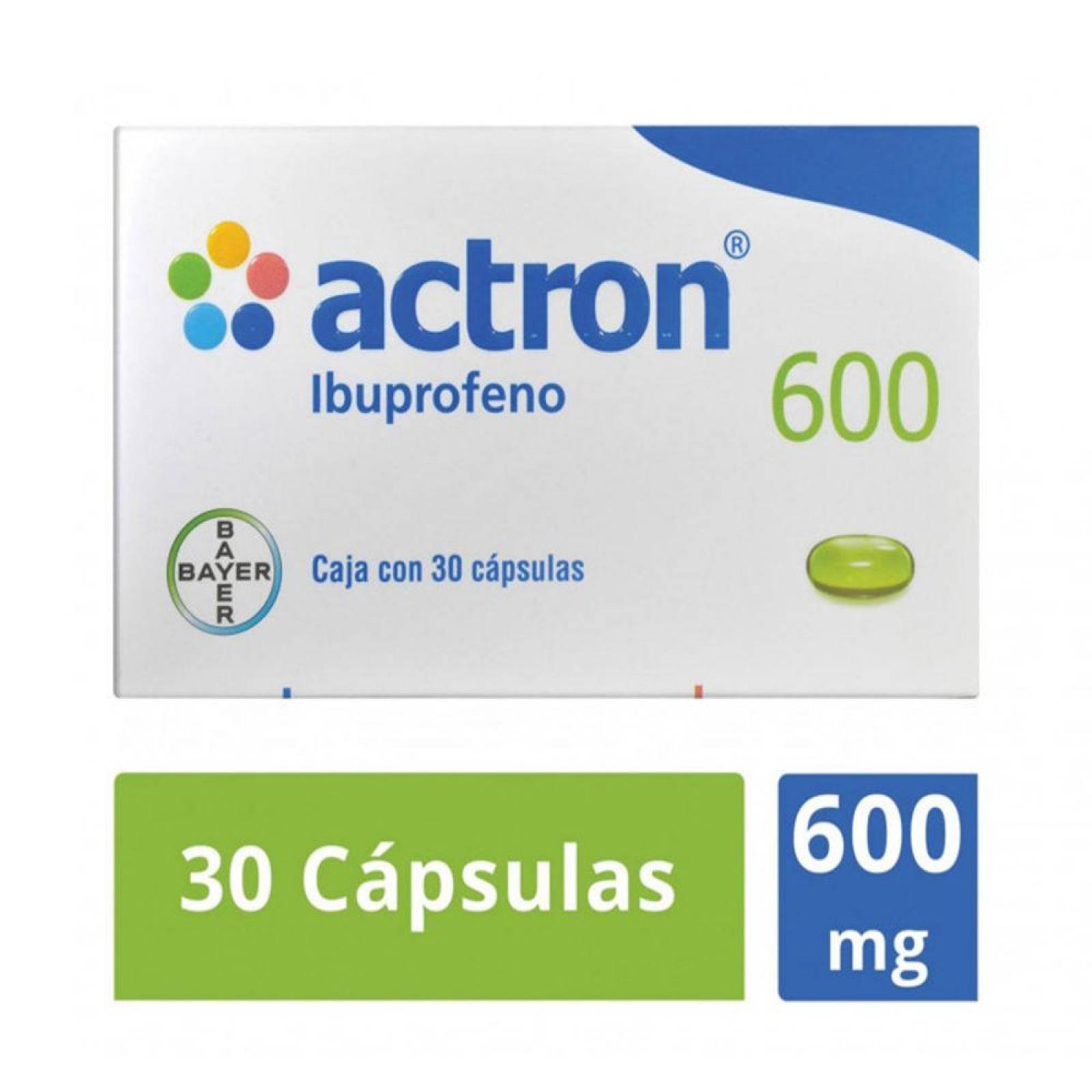 Actron 600 mg Caja Con 10 Cápsulas 
