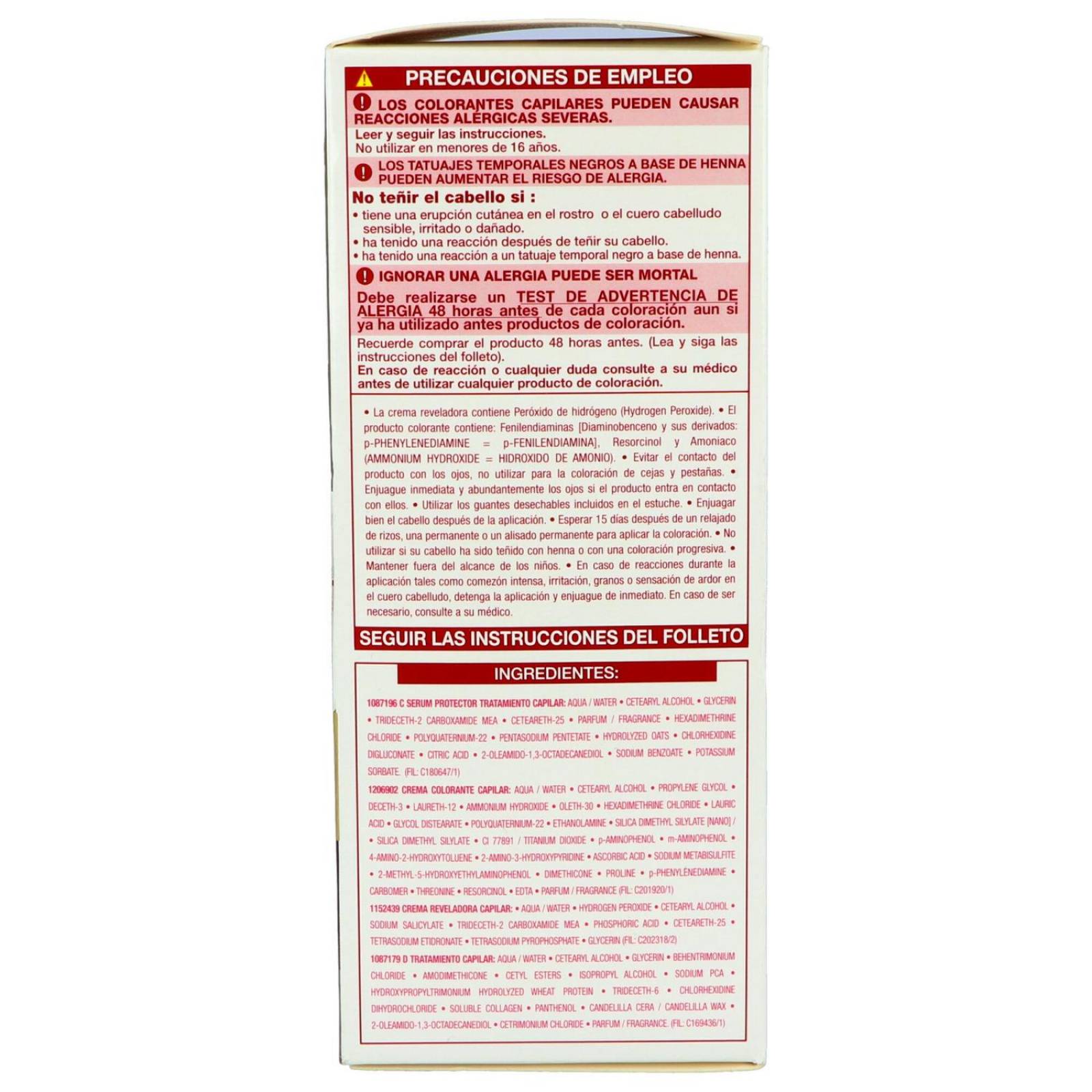 Tinte Para Cabello Loreal Paris Imédia Excellence Color Castaño Claro Caoba 5.5 