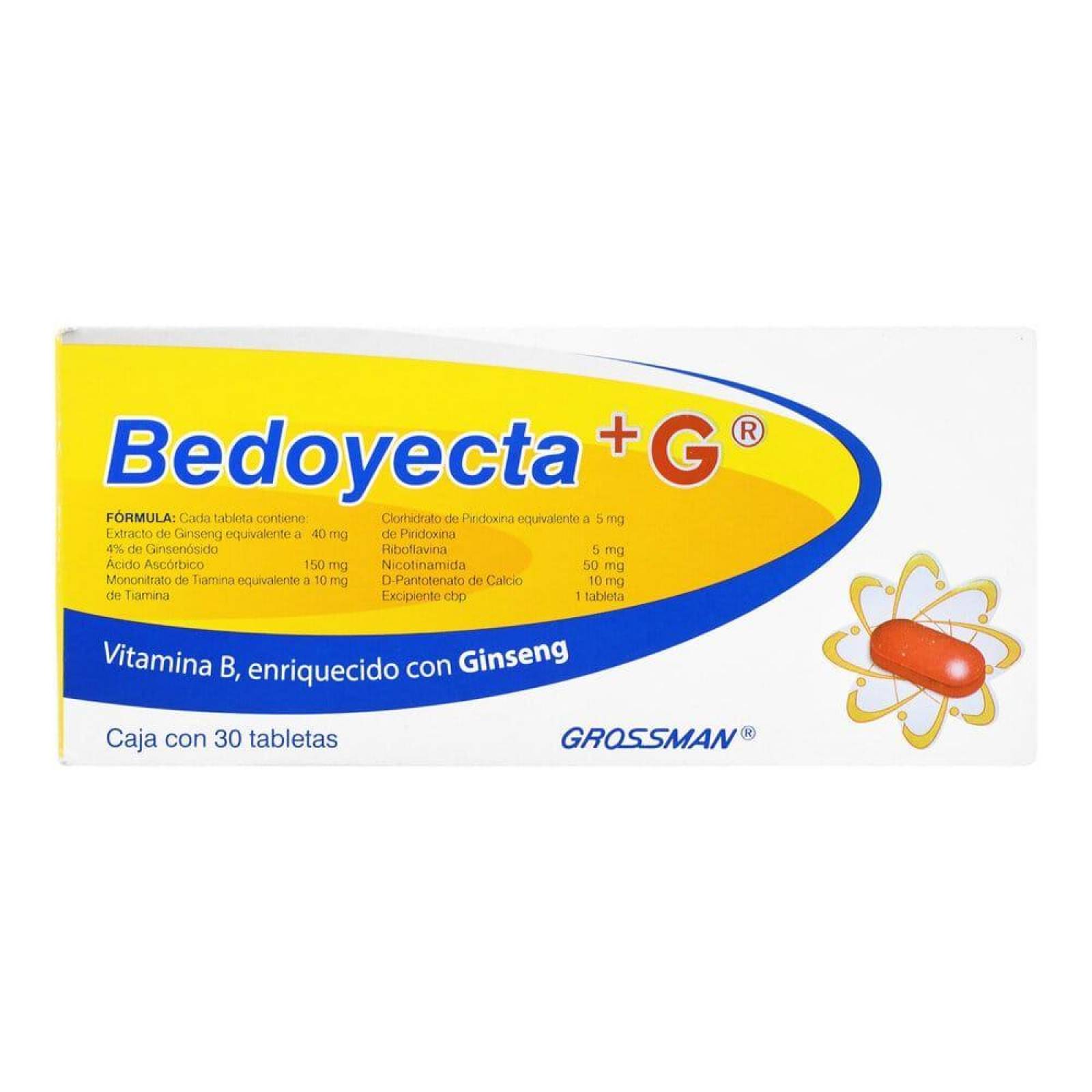 Bedoyecta +G Caja Con 30 Tabletas 