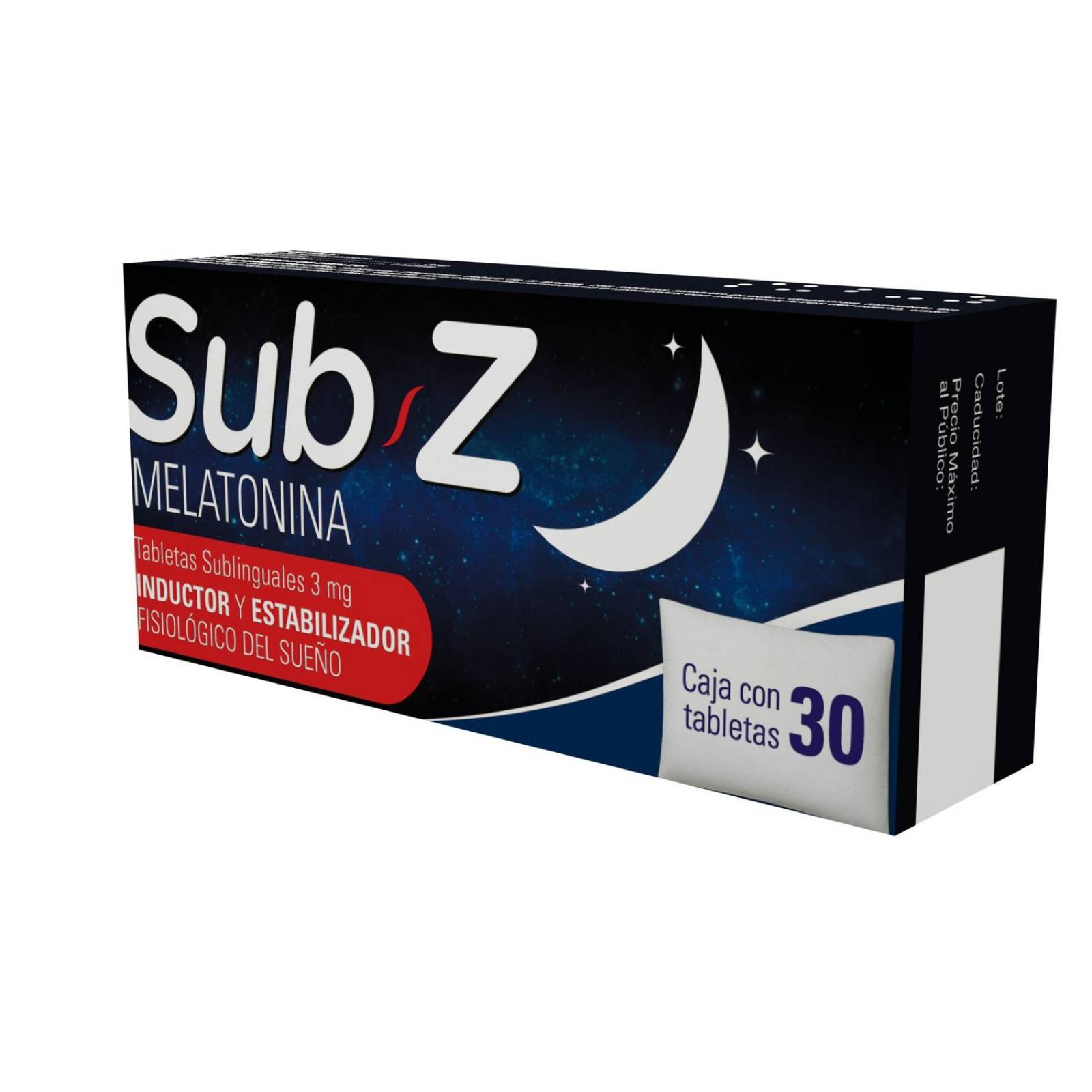 Sub Z 3 mg Caja Con 30 Tabletas Sublinguales. 