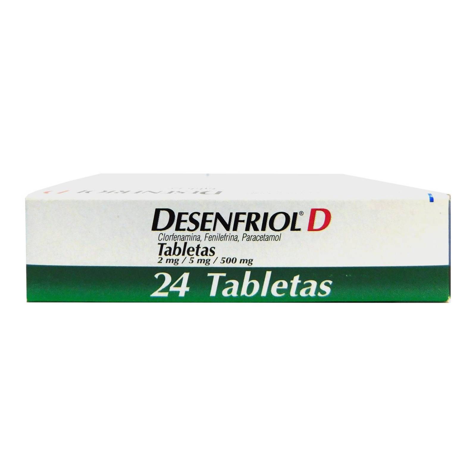 Desenfriol D 2 mg/5 mg/500 mg Caja Con 24 Tabletas 