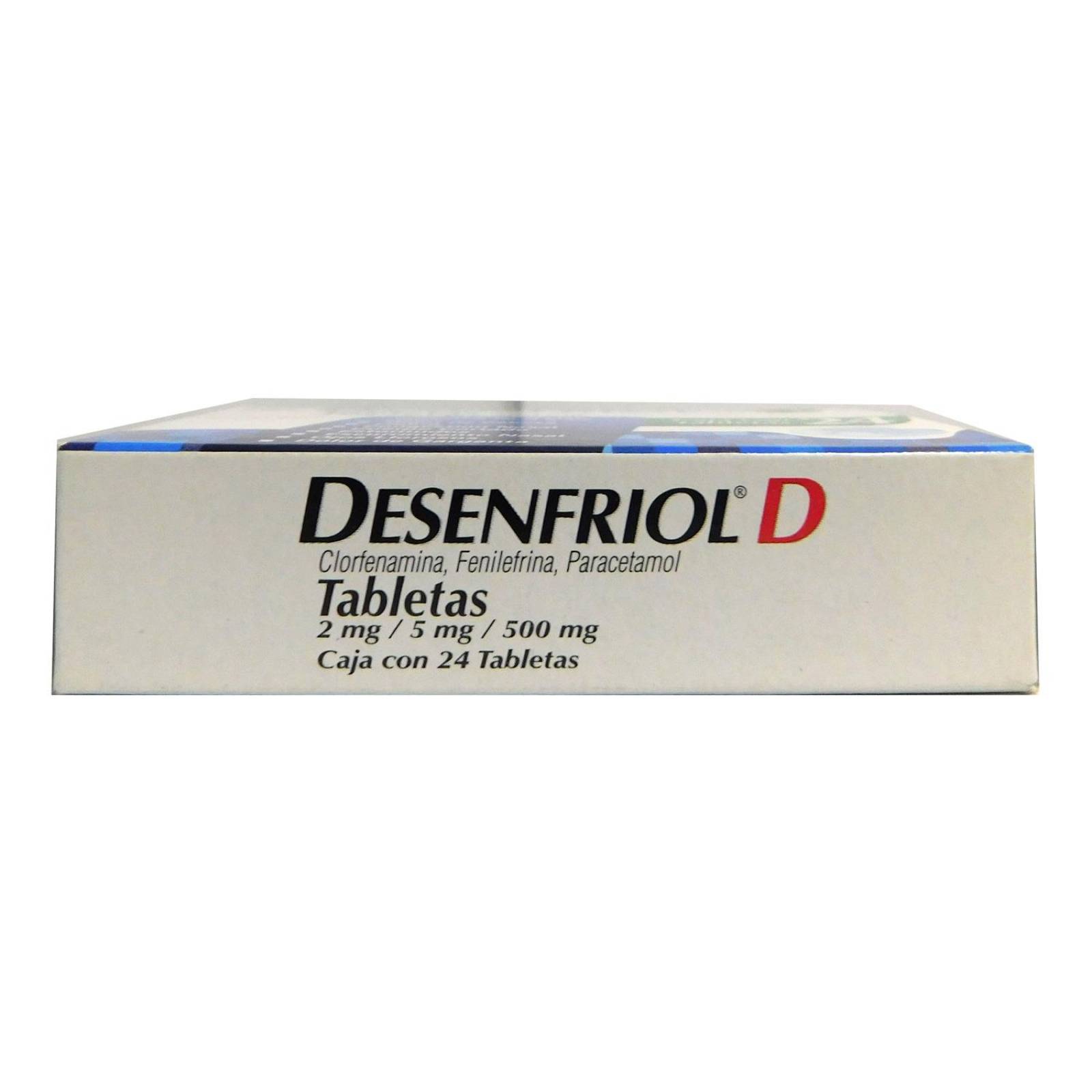 Desenfriol D 2 mg/5 mg/500 mg Caja Con 24 Tabletas 