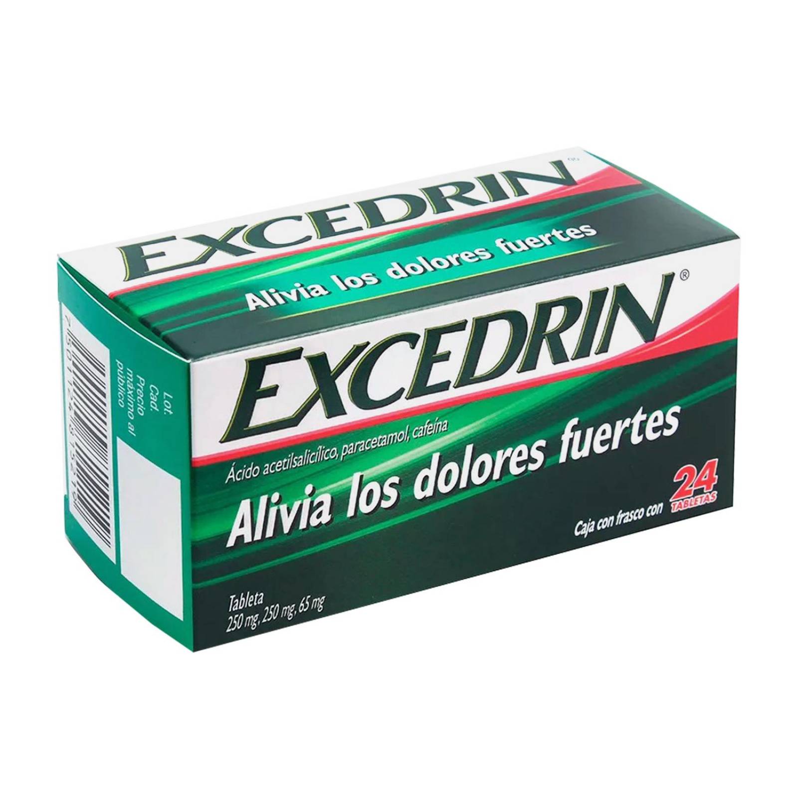 Excedrin 250 mg/ 250 mg/ 65 mg Caja Con Frasco Con 24 Tabletas 