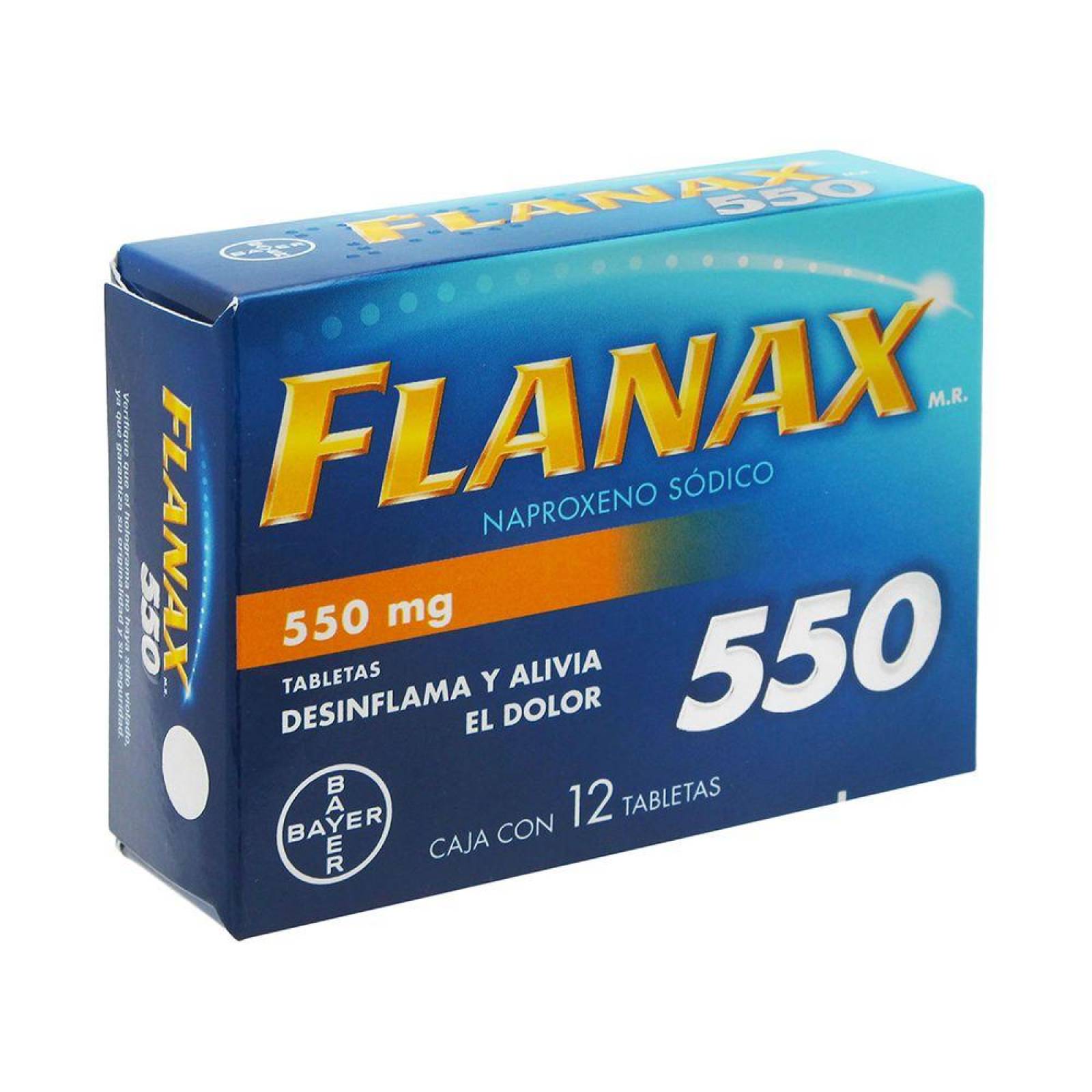 Flanax 550 550 mg Caja Con 12 Tabletas 