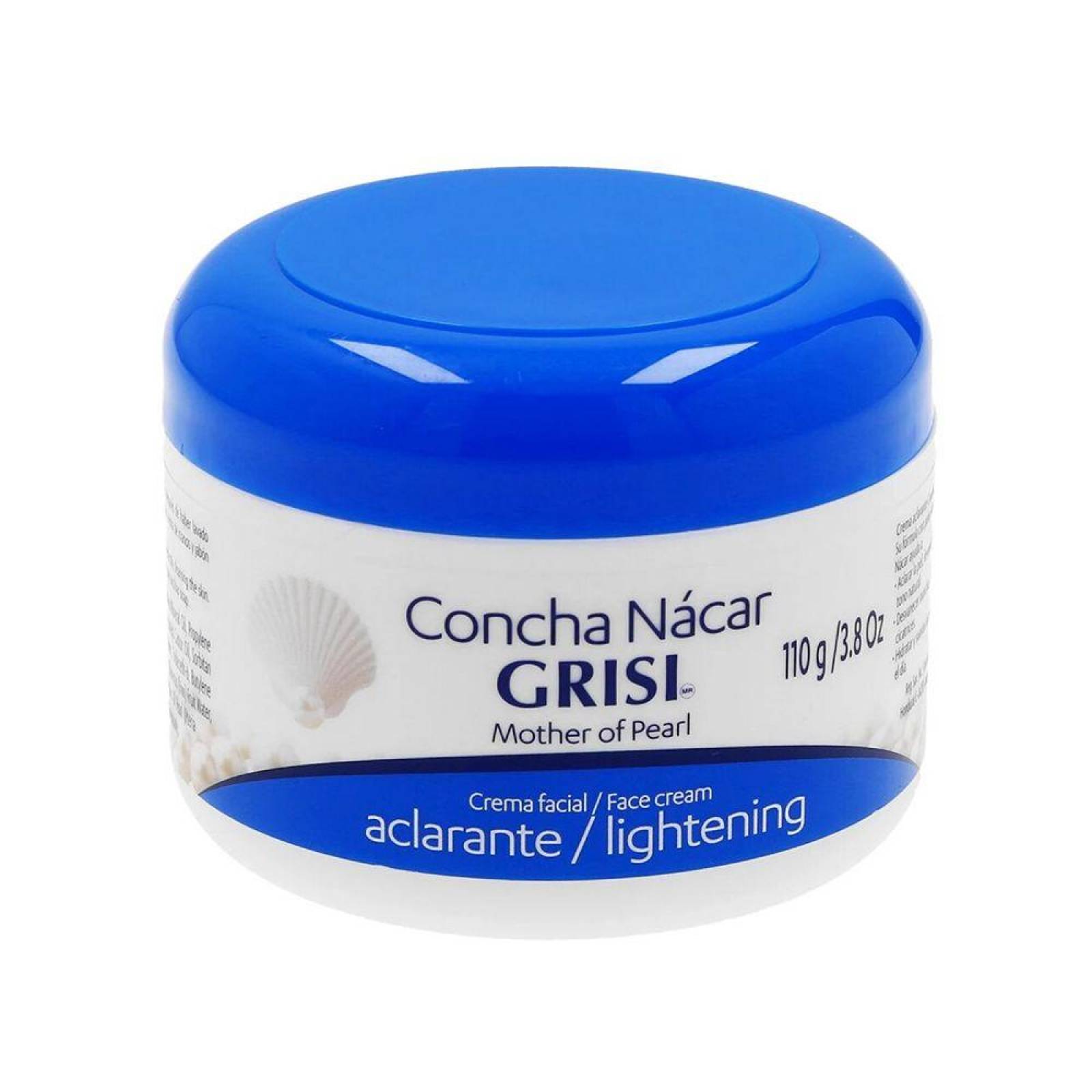 Crema Facial Grisi Concha Nácar Tarro Con 110 g 