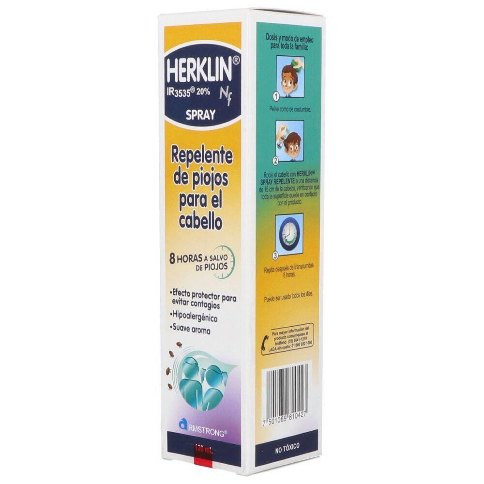 Herklin Nf Repelente Frasco Con 120mL 