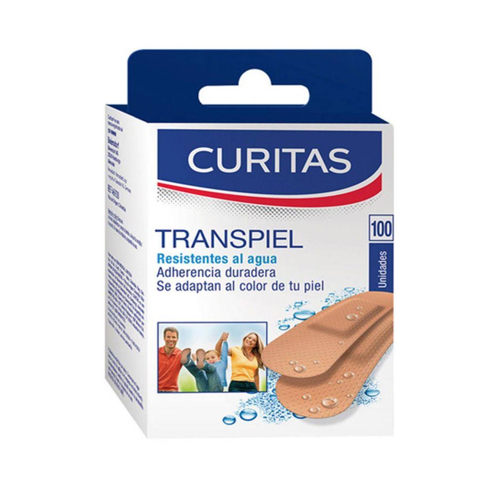 Curitas Transpiel Caja Con 100 Unidades 