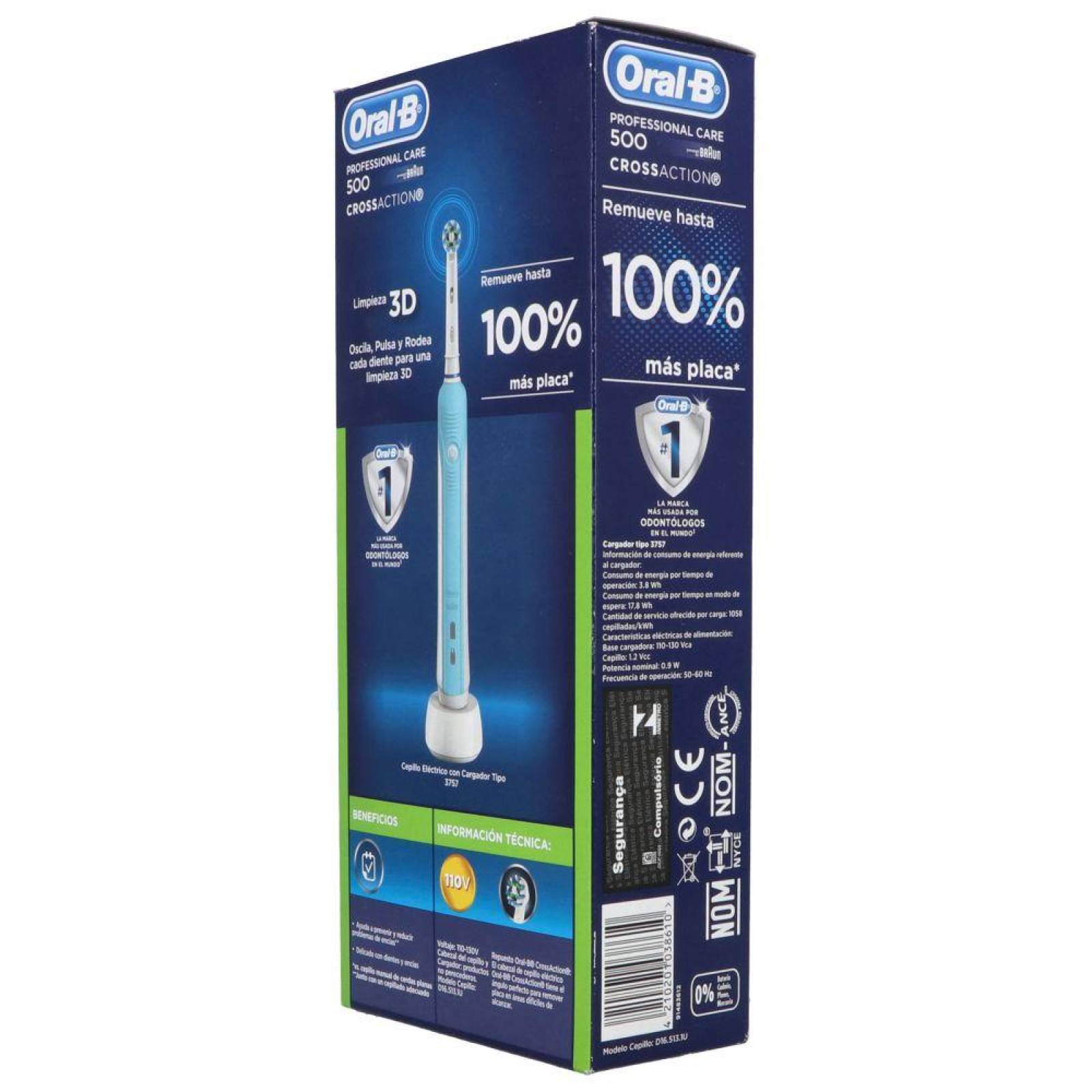 Oral-B Professional Care 500 Caja Con 1 Cepillo Eléctrico Recargable 