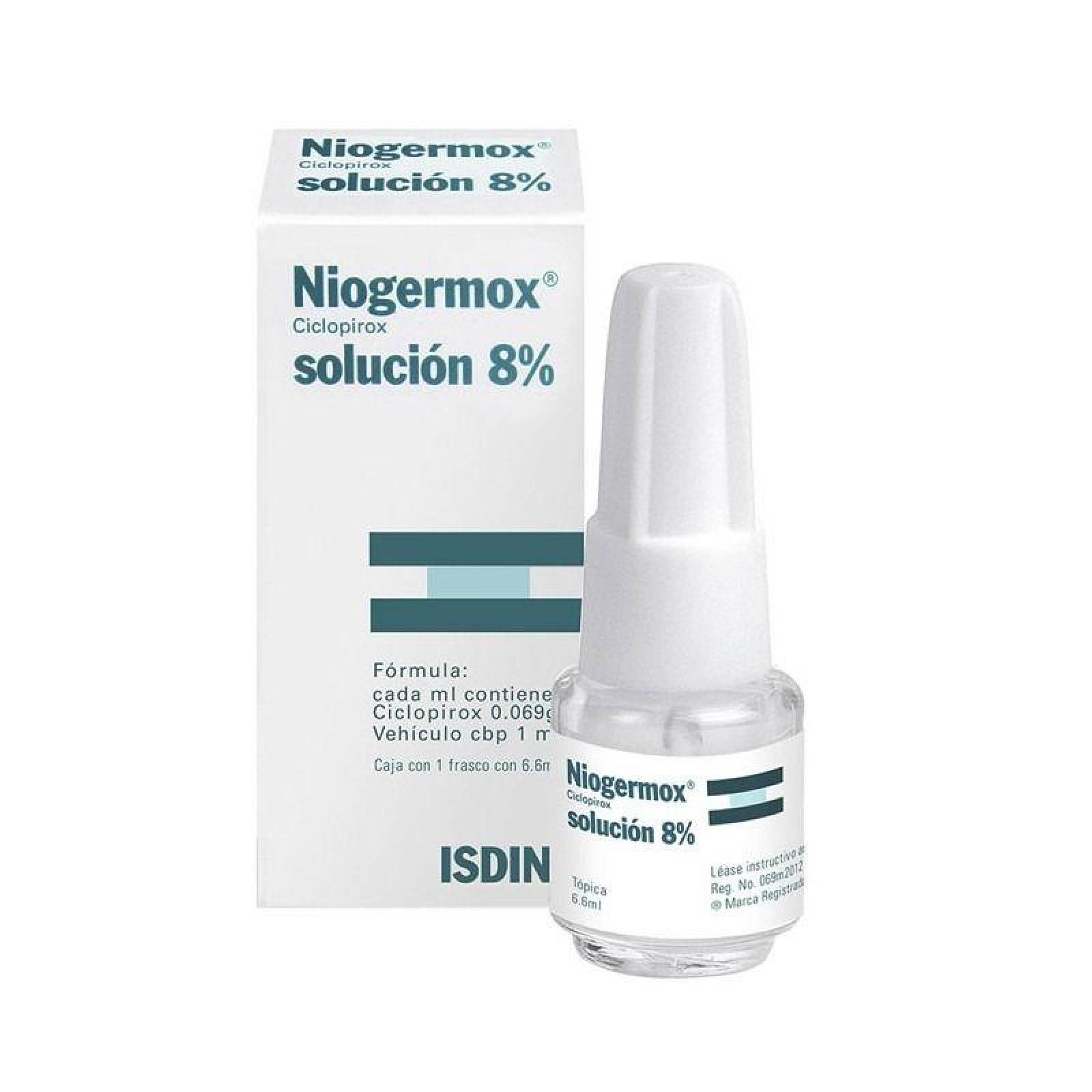 Niogermox Solución 8% Caja Con 1 Frasco Con 6.6 mL 