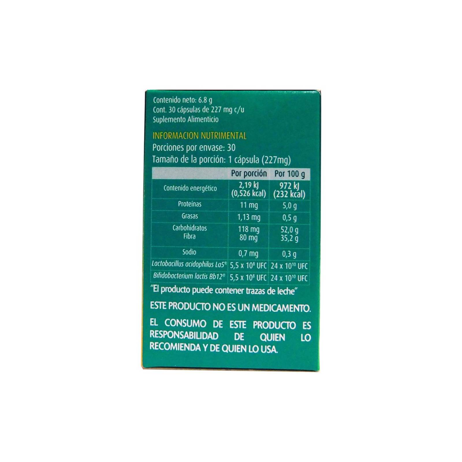 Probiolog 230 mg Caja Con Frasco Con 30 Cápsulas 