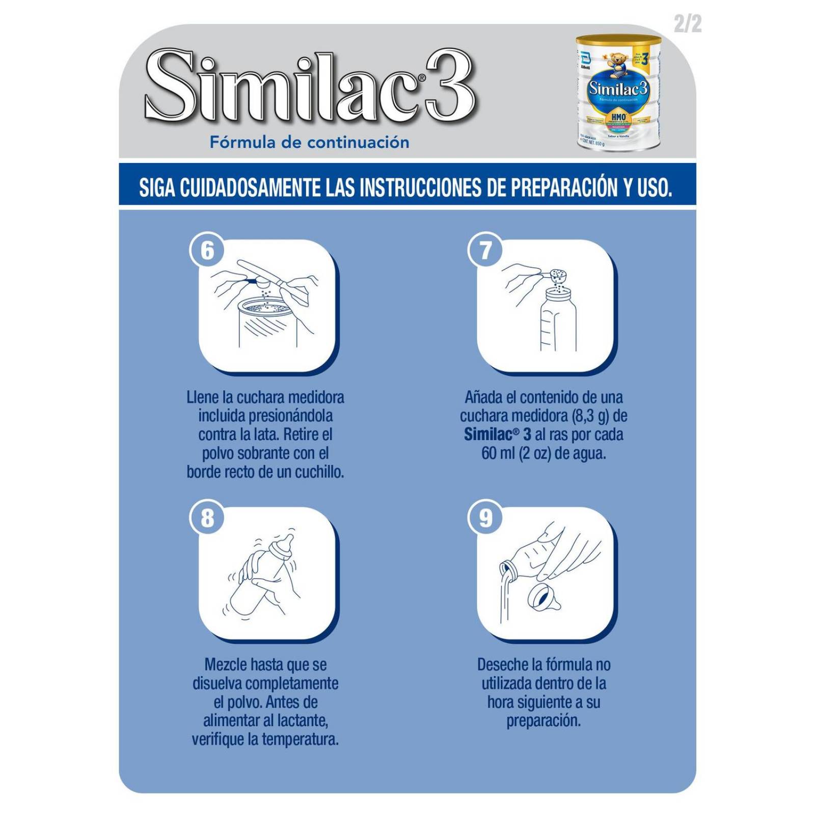 FRM-Similac 3 Lata Con Polvo De 850 g 