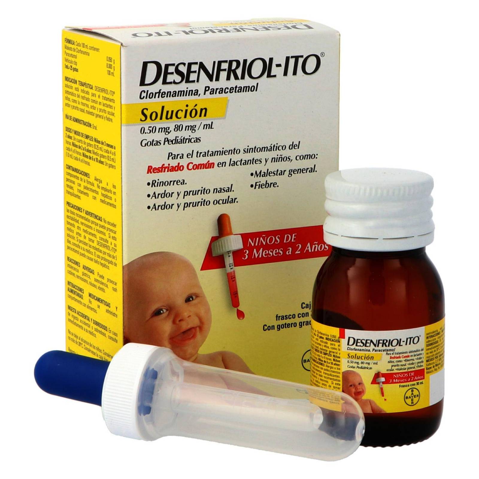 Desenfriolito Pediátrico Solución Caja Con Frasco Con 30mL y Gotero 