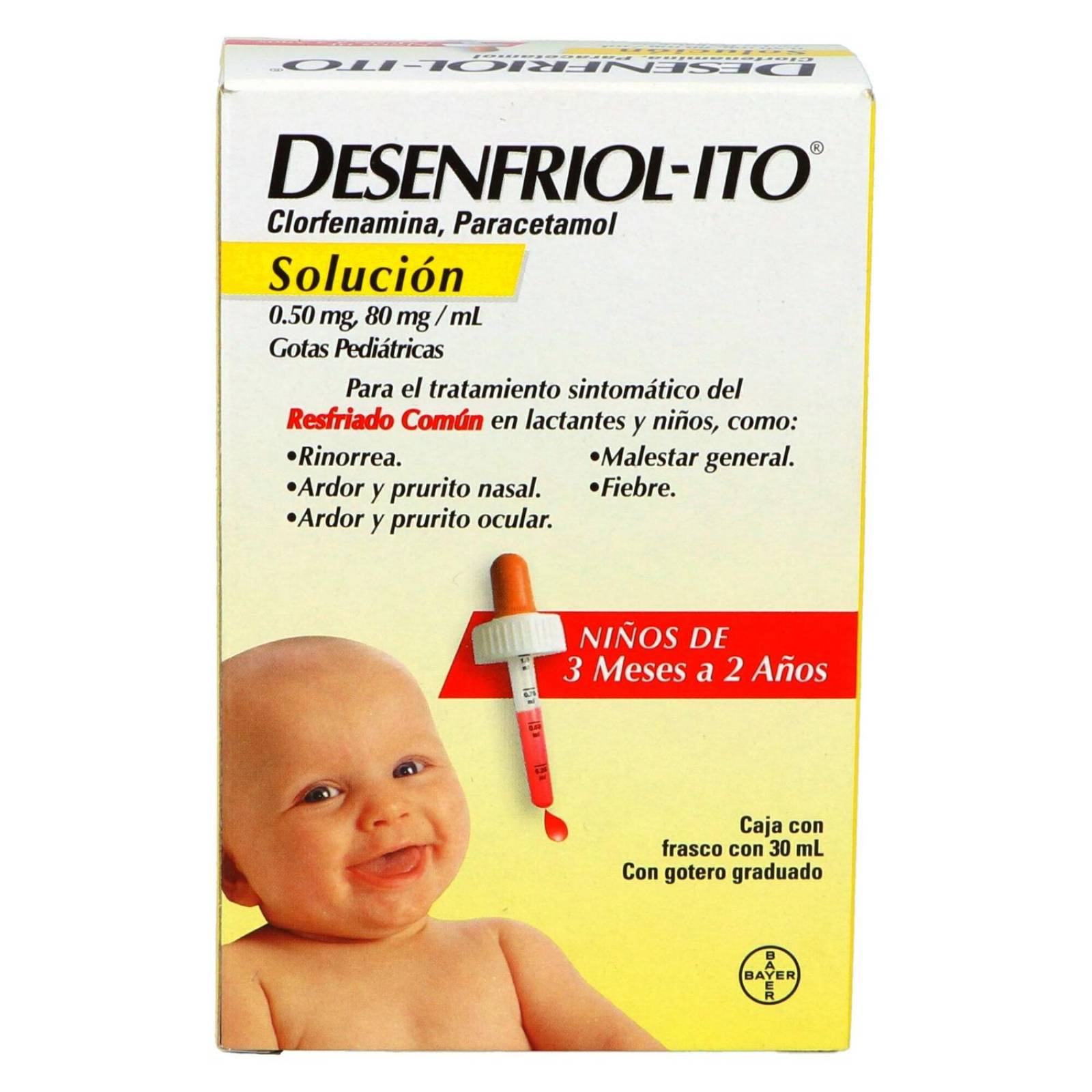Desenfriolito Pediátrico Solución Caja Con Frasco Con 30mL y Gotero 